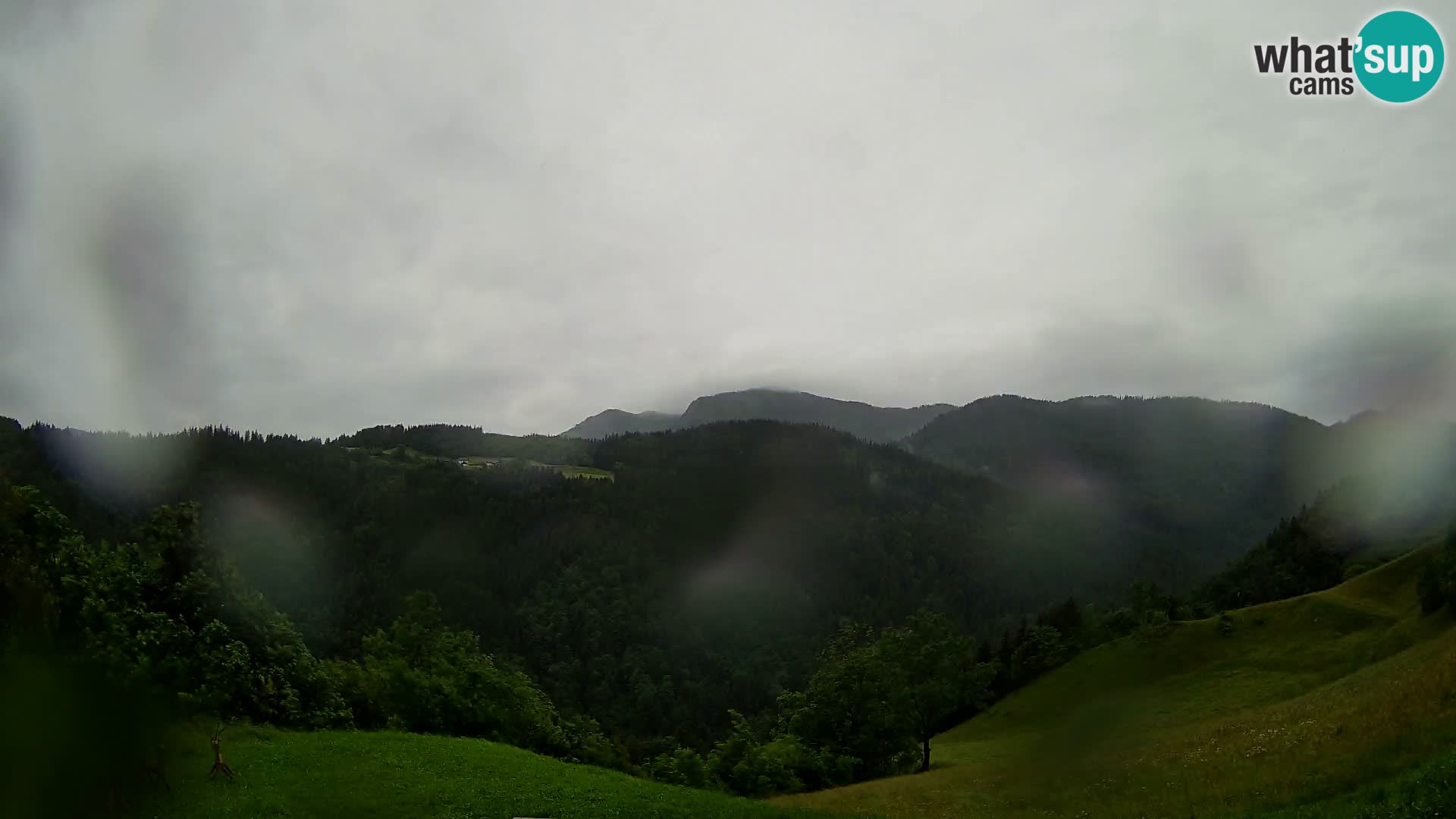 Webcam Brunarica Dražgoše – Live View of Ratitovec (1666 m)
