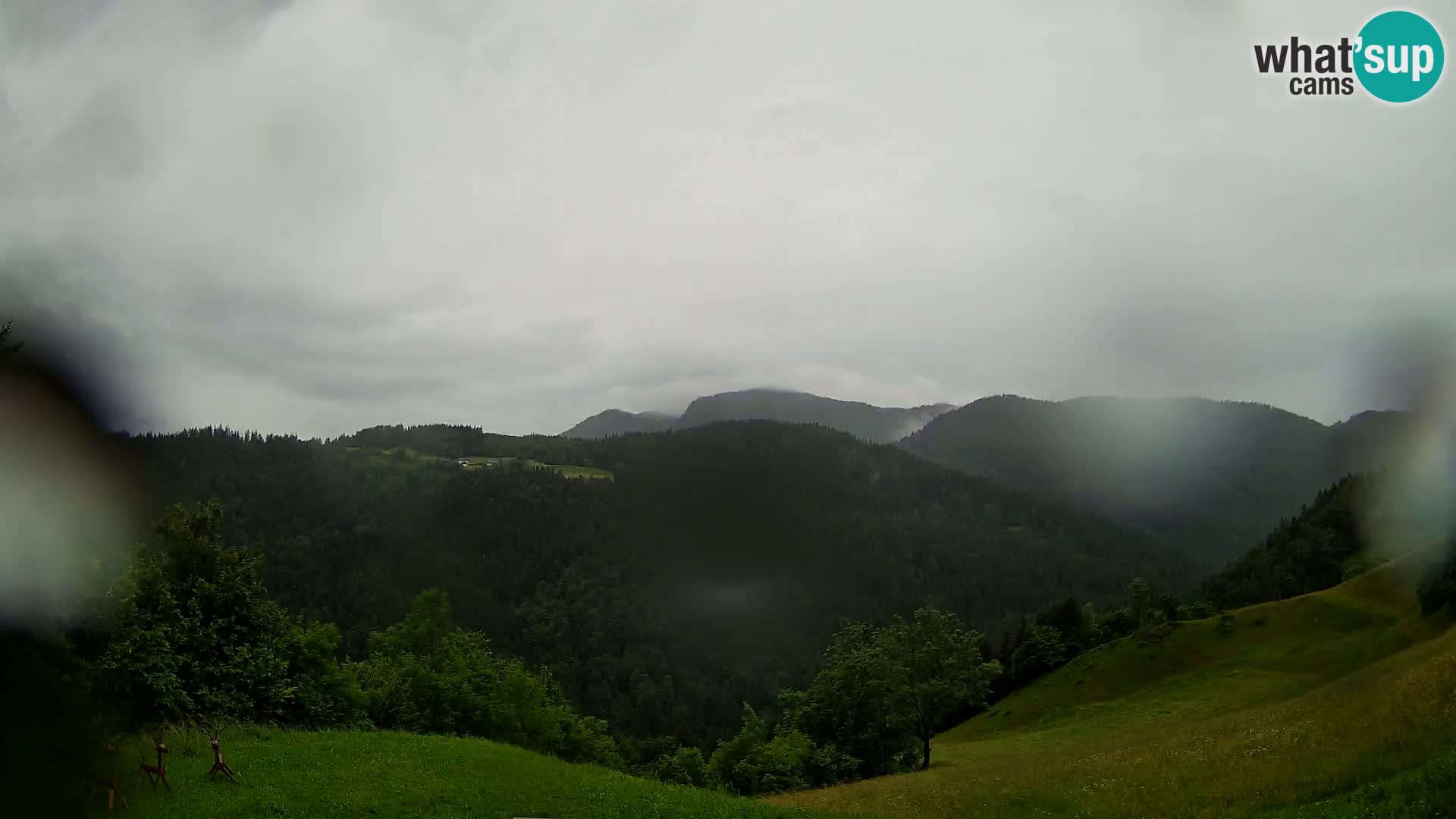 Web kamera Brunarica Dražgoše – Pogled uživo na Ratitovec (1666 m)
