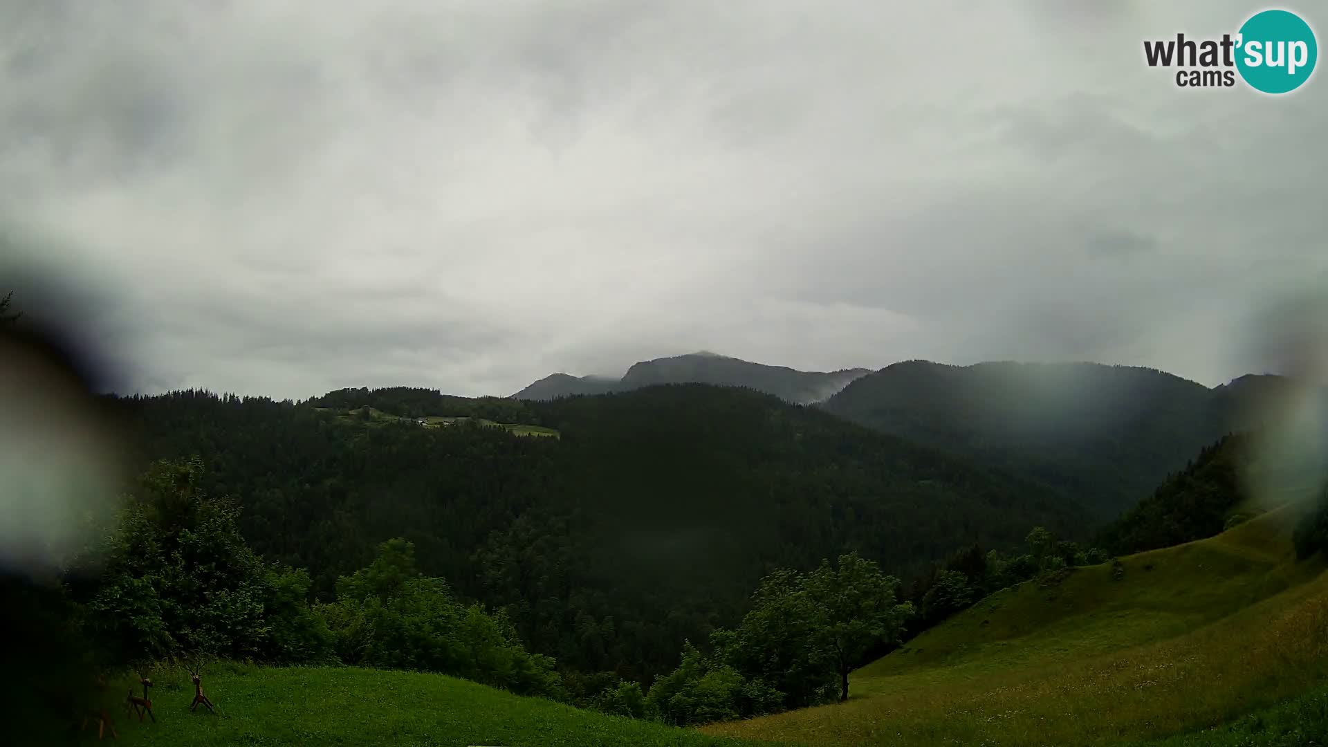 Web kamera Brunarica Dražgoše – Pogled uživo na Ratitovec (1666 m)