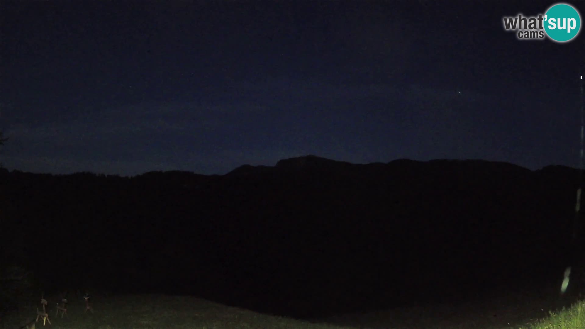 Webcam Brunarica Dražgoše – Vista live sul Ratitovec (1666 m)