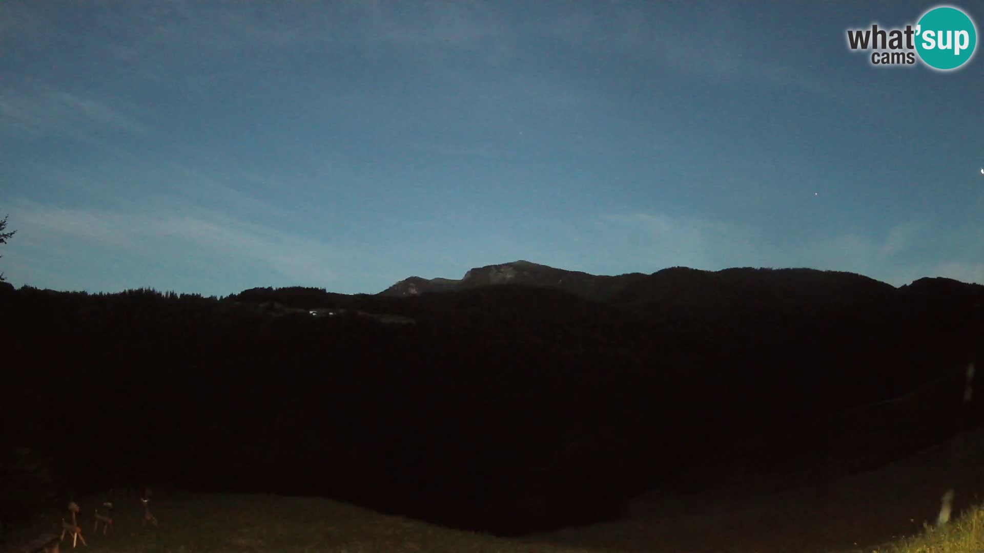 Webcam Brunarica Dražgoše – Live View of Ratitovec (1666 m)