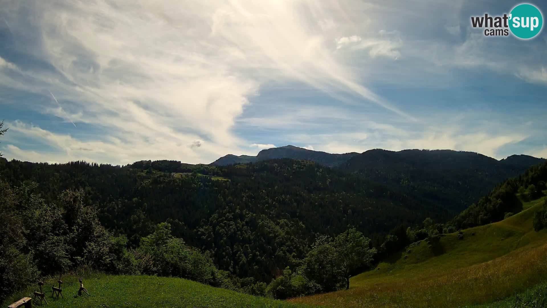 Web kamera Brunarica Dražgoše – Pogled uživo na Ratitovec (1666 m)