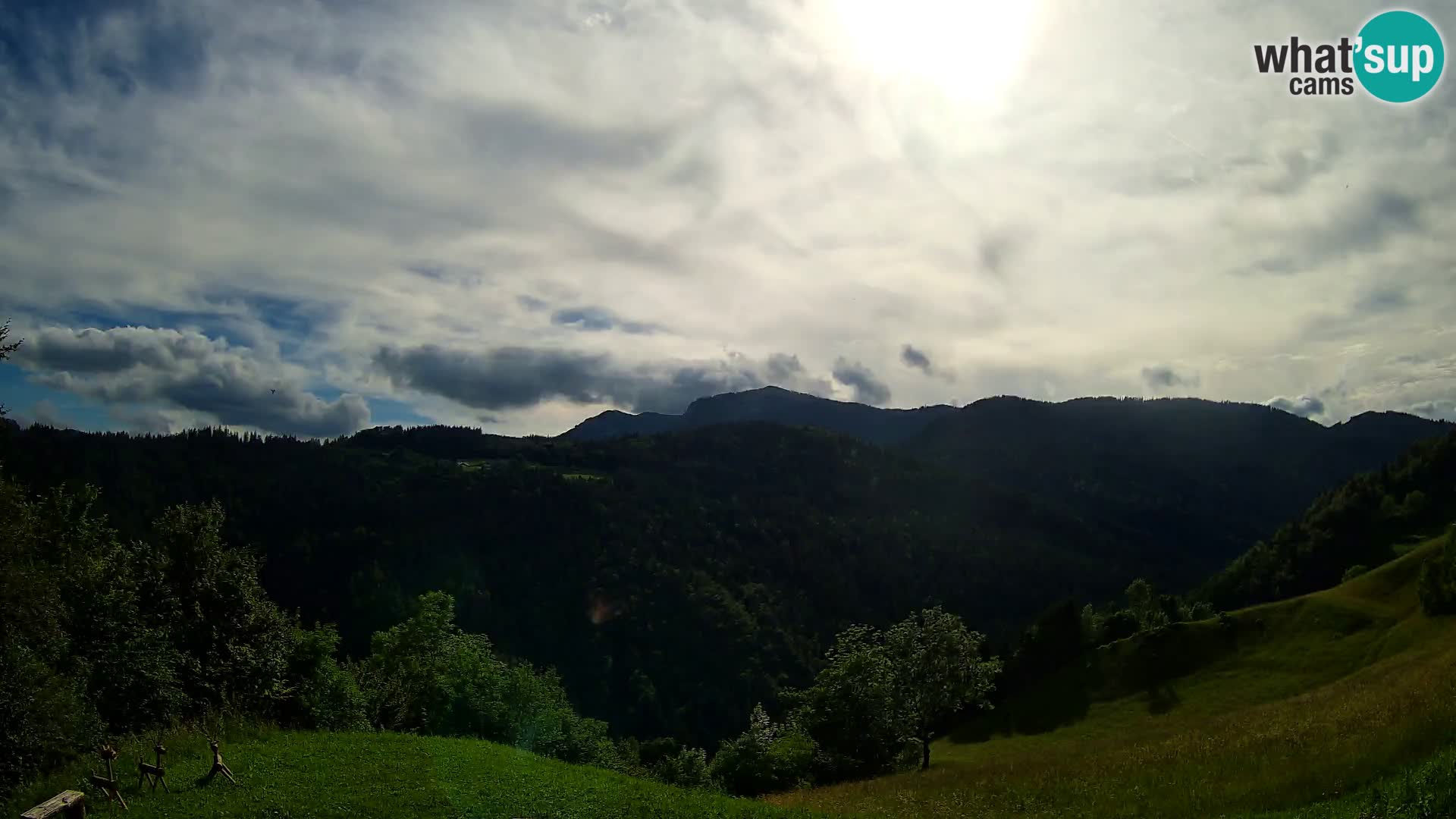 Webcam Brunarica Dražgoše – Live View of Ratitovec (1666 m)