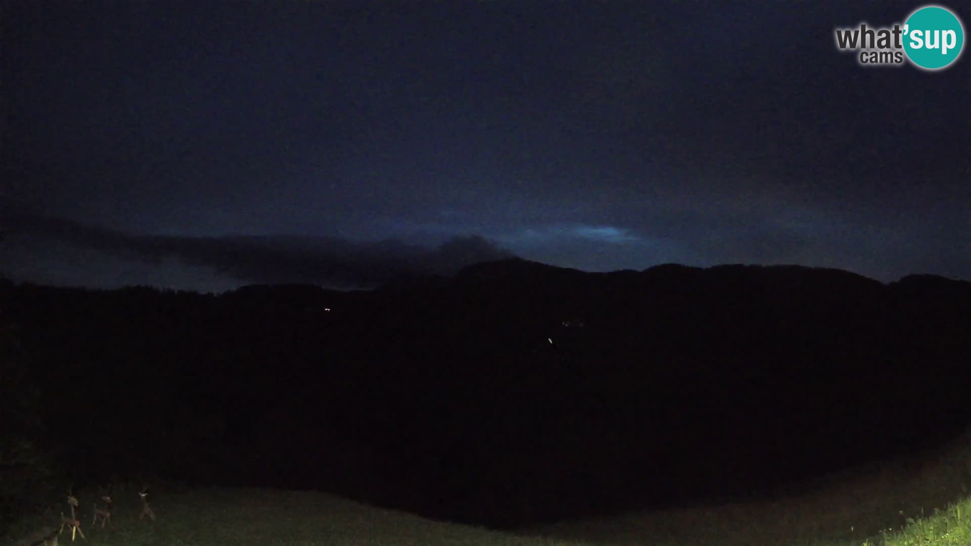 Webcam Brunarica Dražgoše – Liveblick auf Ratitovec (1666 m)