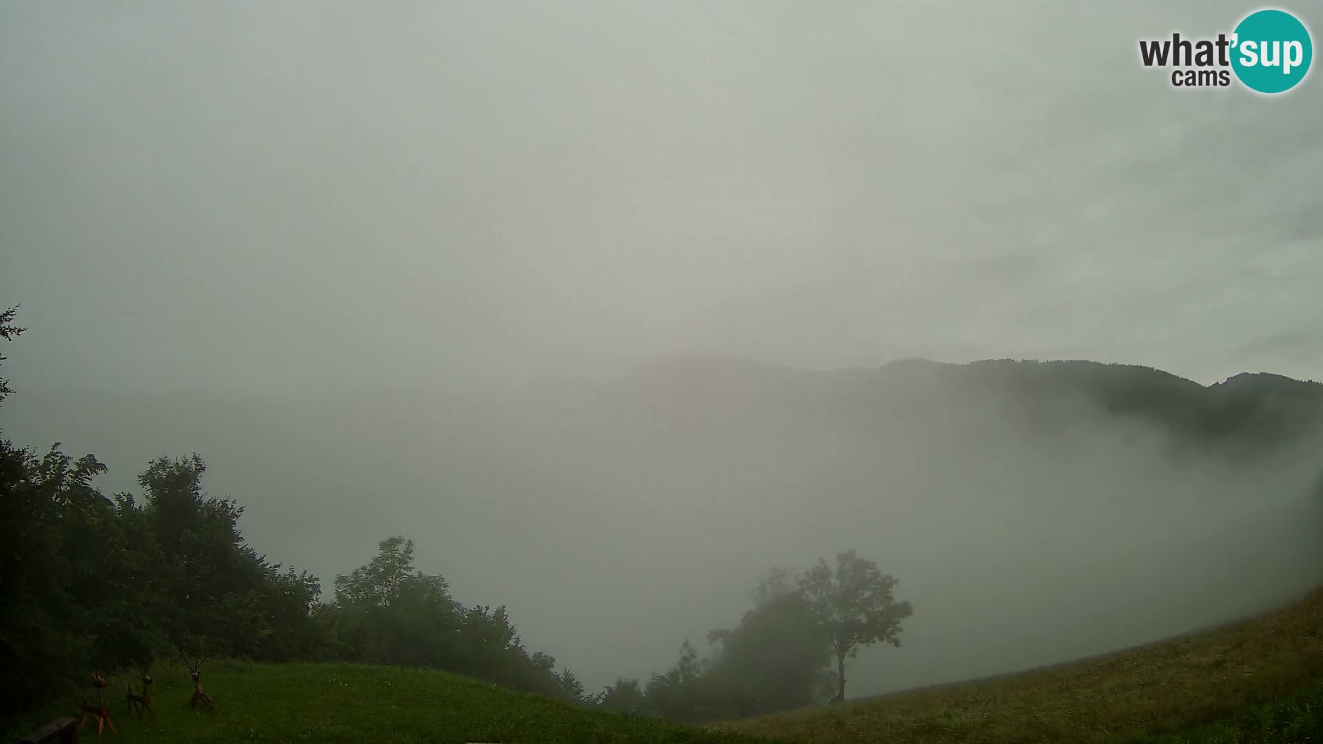 Webcam Brunarica Dražgoše – Liveblick auf Ratitovec (1666 m)