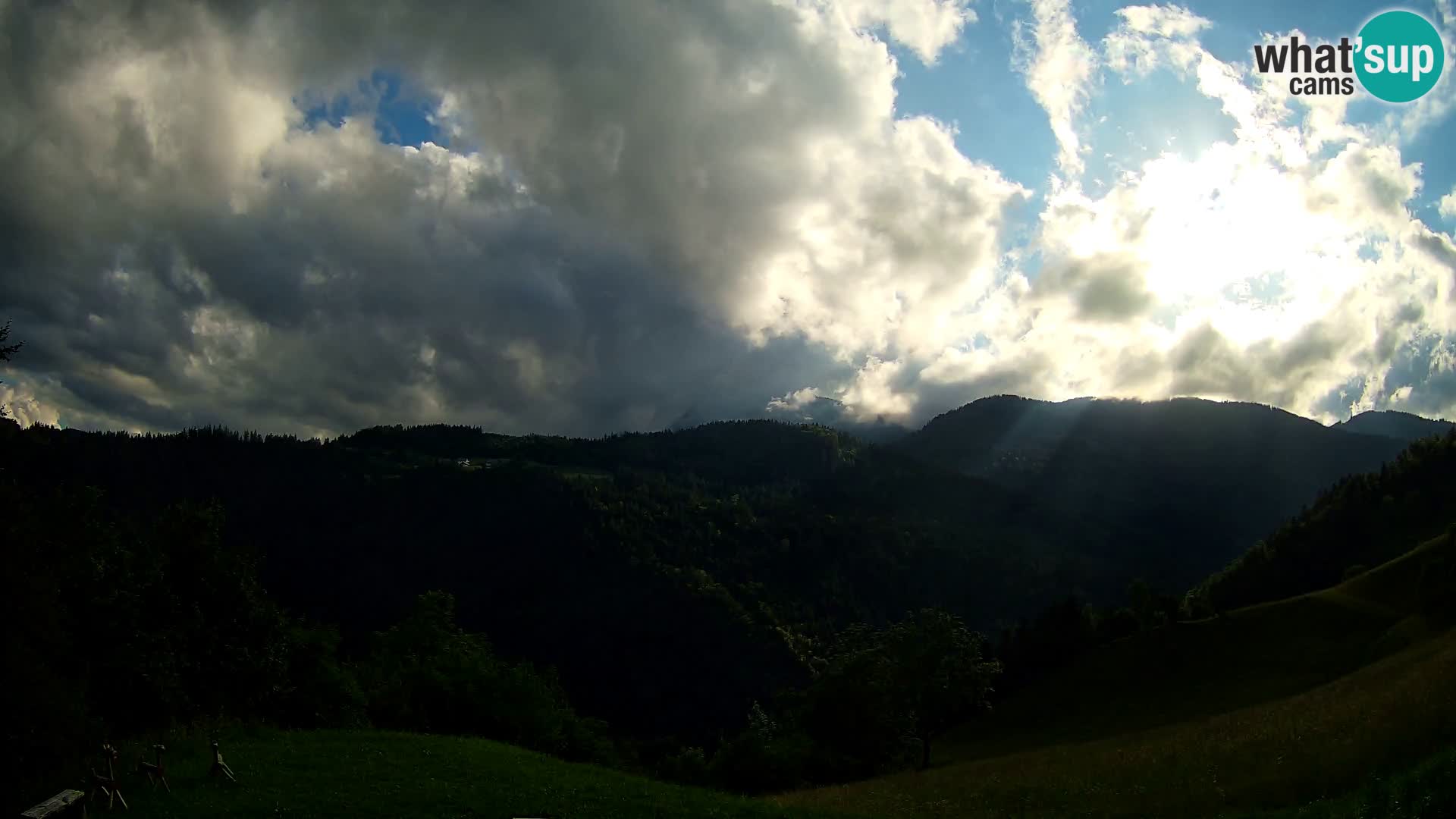 Webcam Brunarica Dražgoše – Live View of Ratitovec (1666 m)