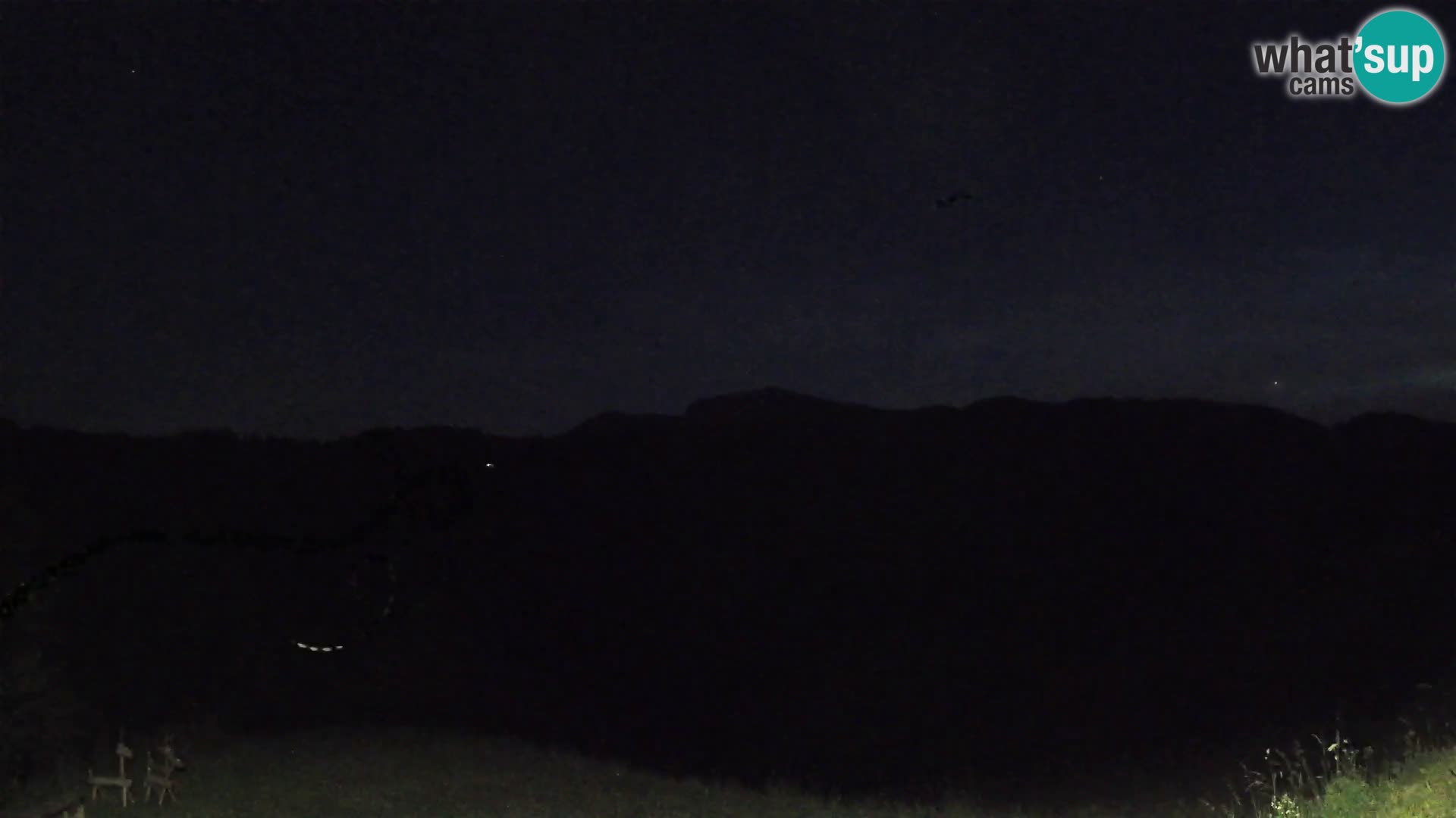 Spletna kamera Brunarica Dražgoše – Pogled v živo na Ratitovec (1666 m)