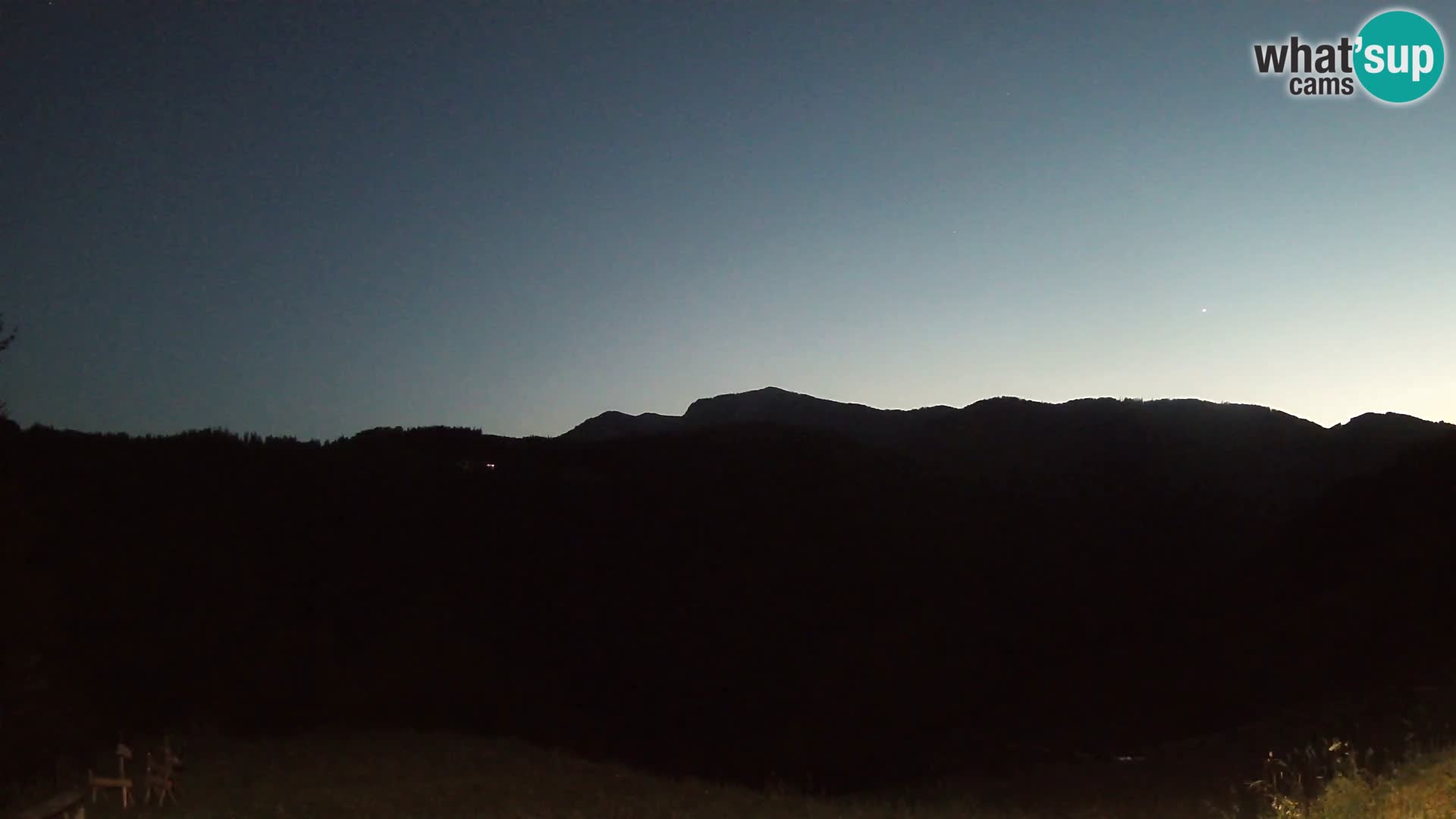 Webcam Brunarica Dražgoše – Live View of Ratitovec (1666 m)