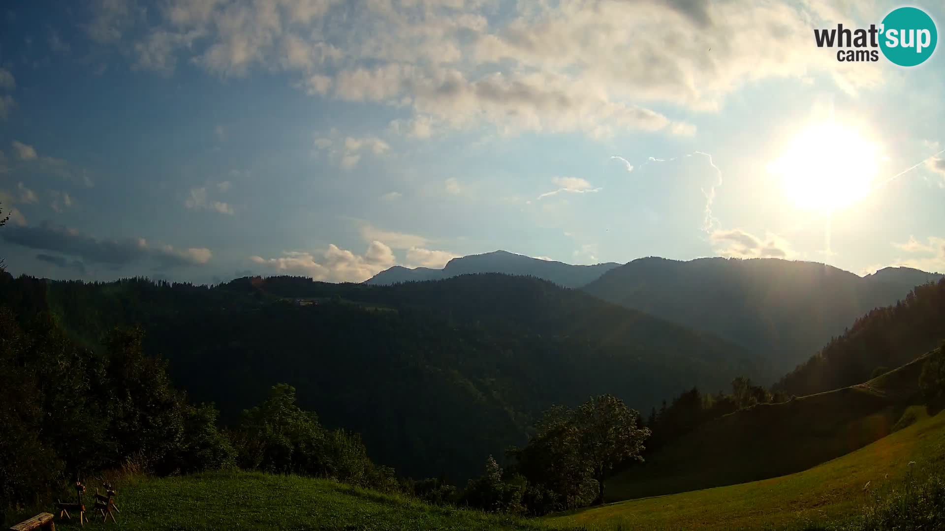 Web kamera Brunarica Dražgoše – Pogled uživo na Ratitovec (1666 m)