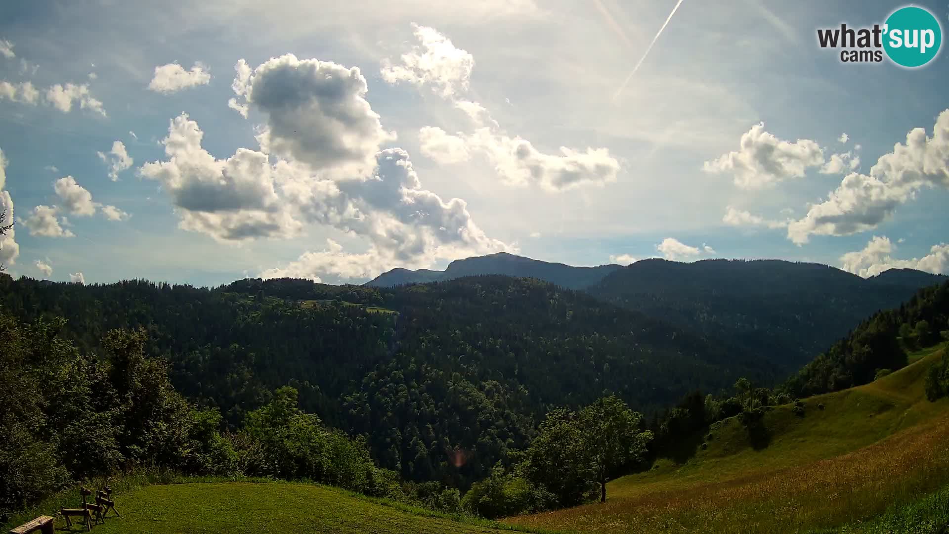 Web kamera Brunarica Dražgoše – Pogled uživo na Ratitovec (1666 m)