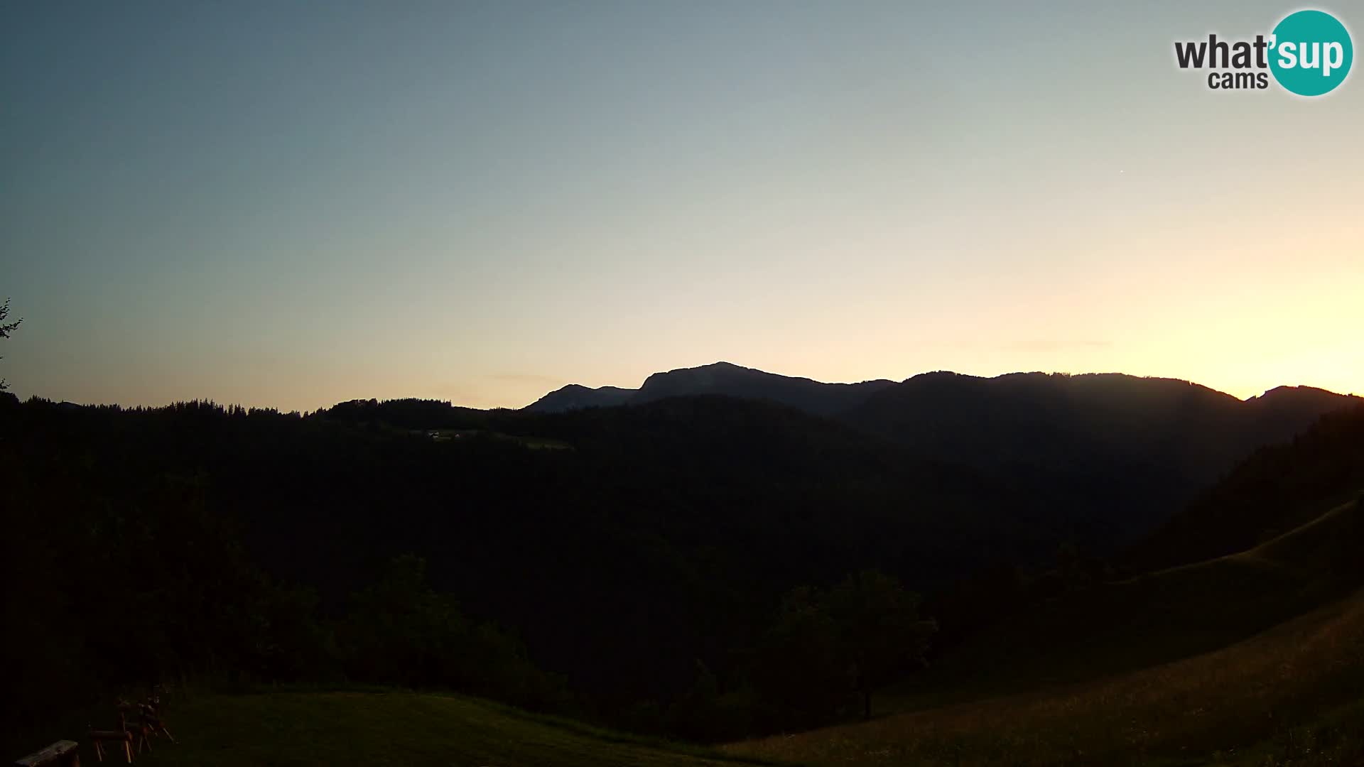 Web kamera Brunarica Dražgoše – Pogled uživo na Ratitovec (1666 m)