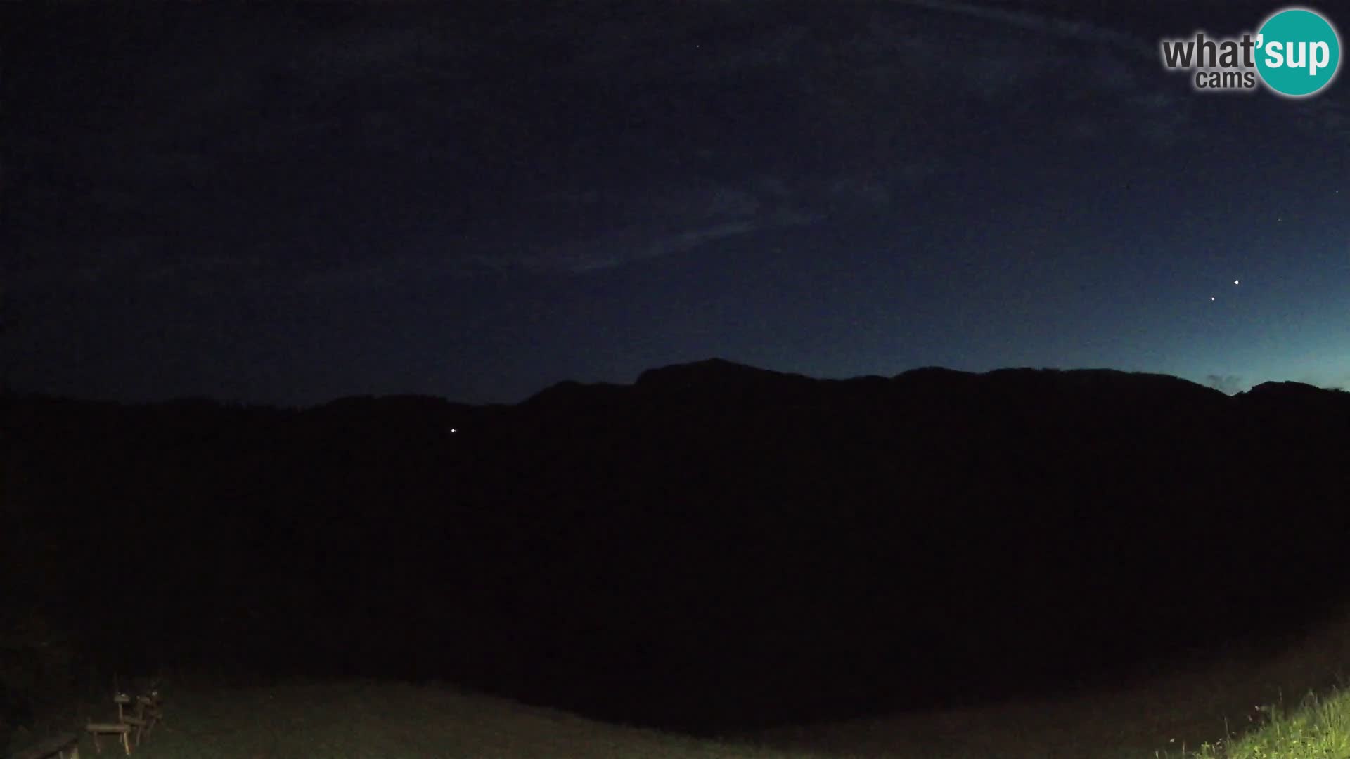 Webcam Brunarica Dražgoše – Live View of Ratitovec (1666 m)