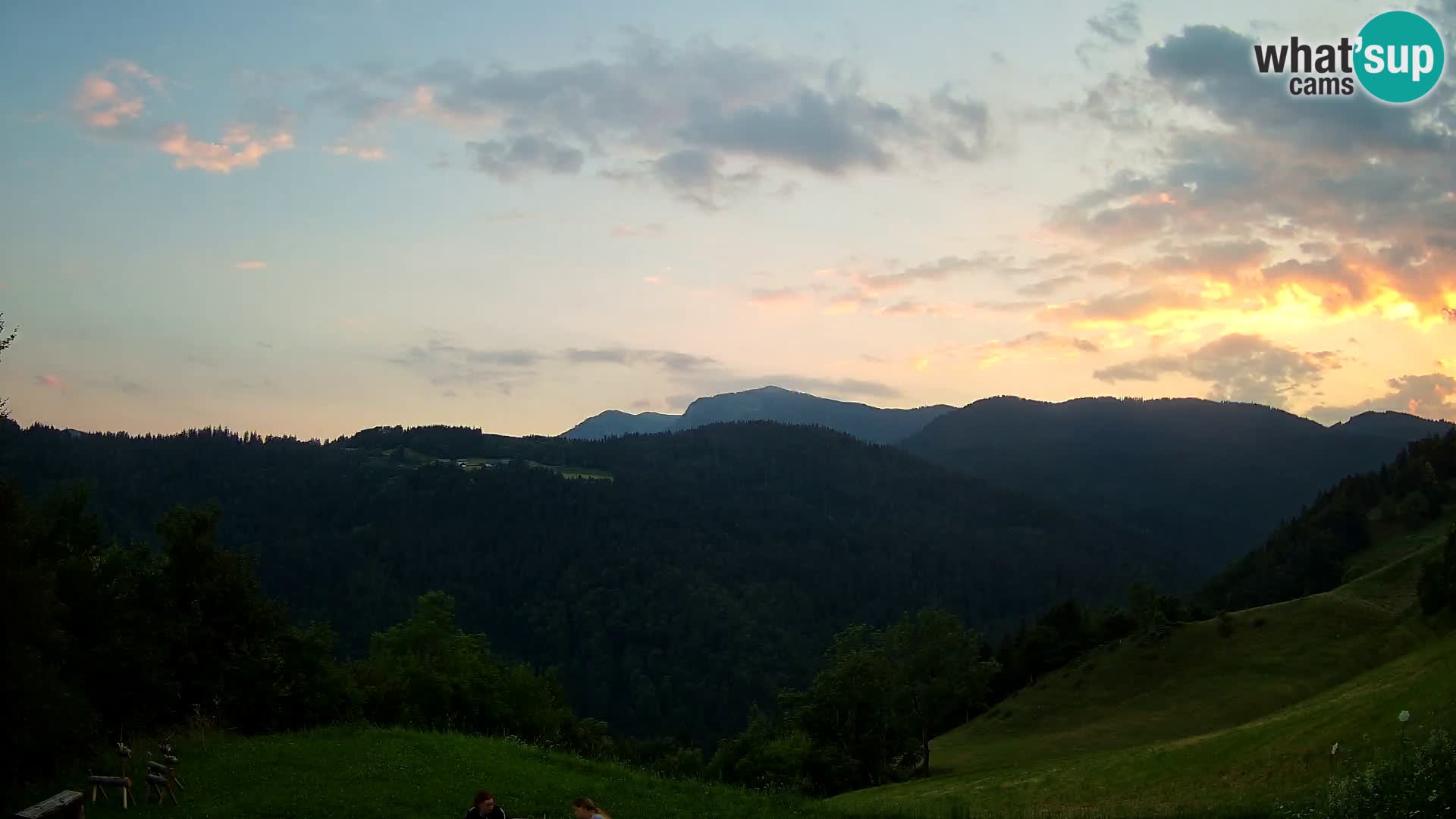 Webcam Brunarica Dražgoše – Live View of Ratitovec (1666 m)