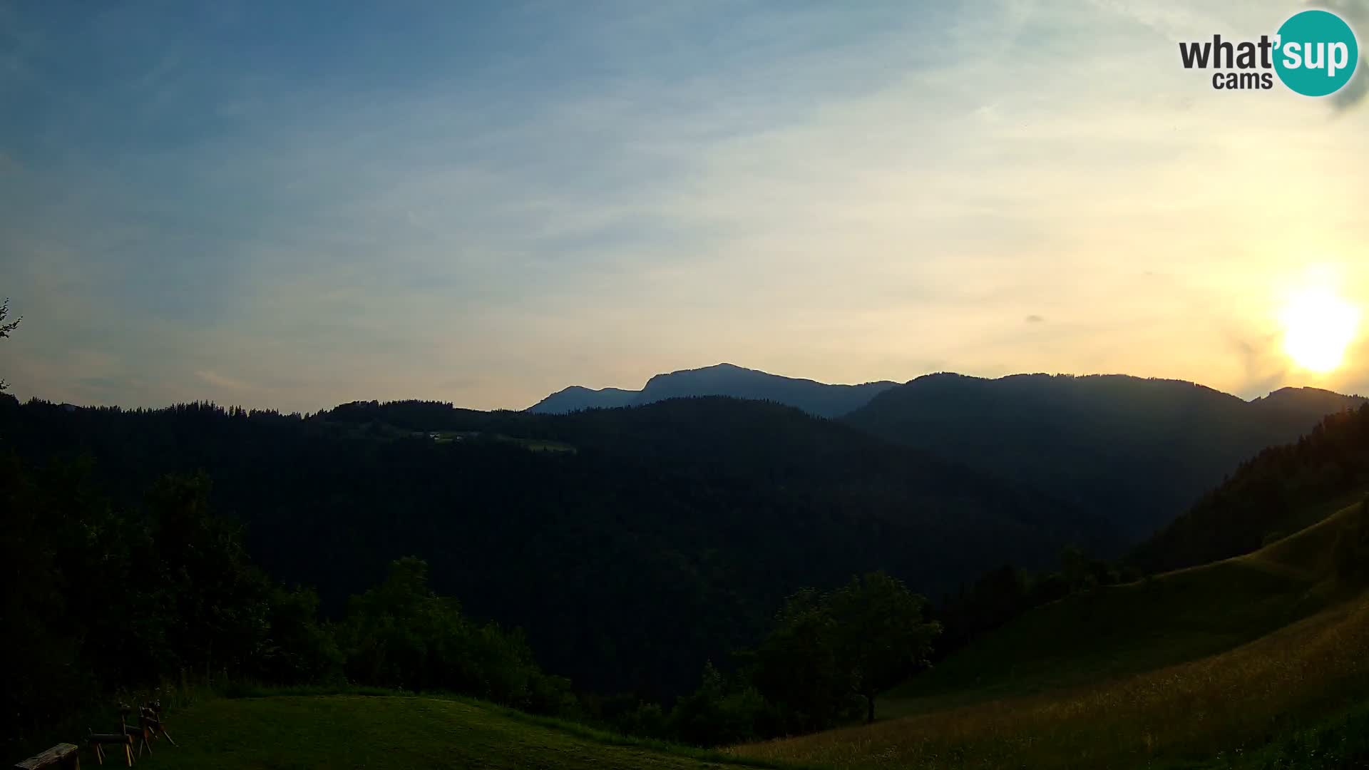 Webcam Brunarica Dražgoše – Live View of Ratitovec (1666 m)