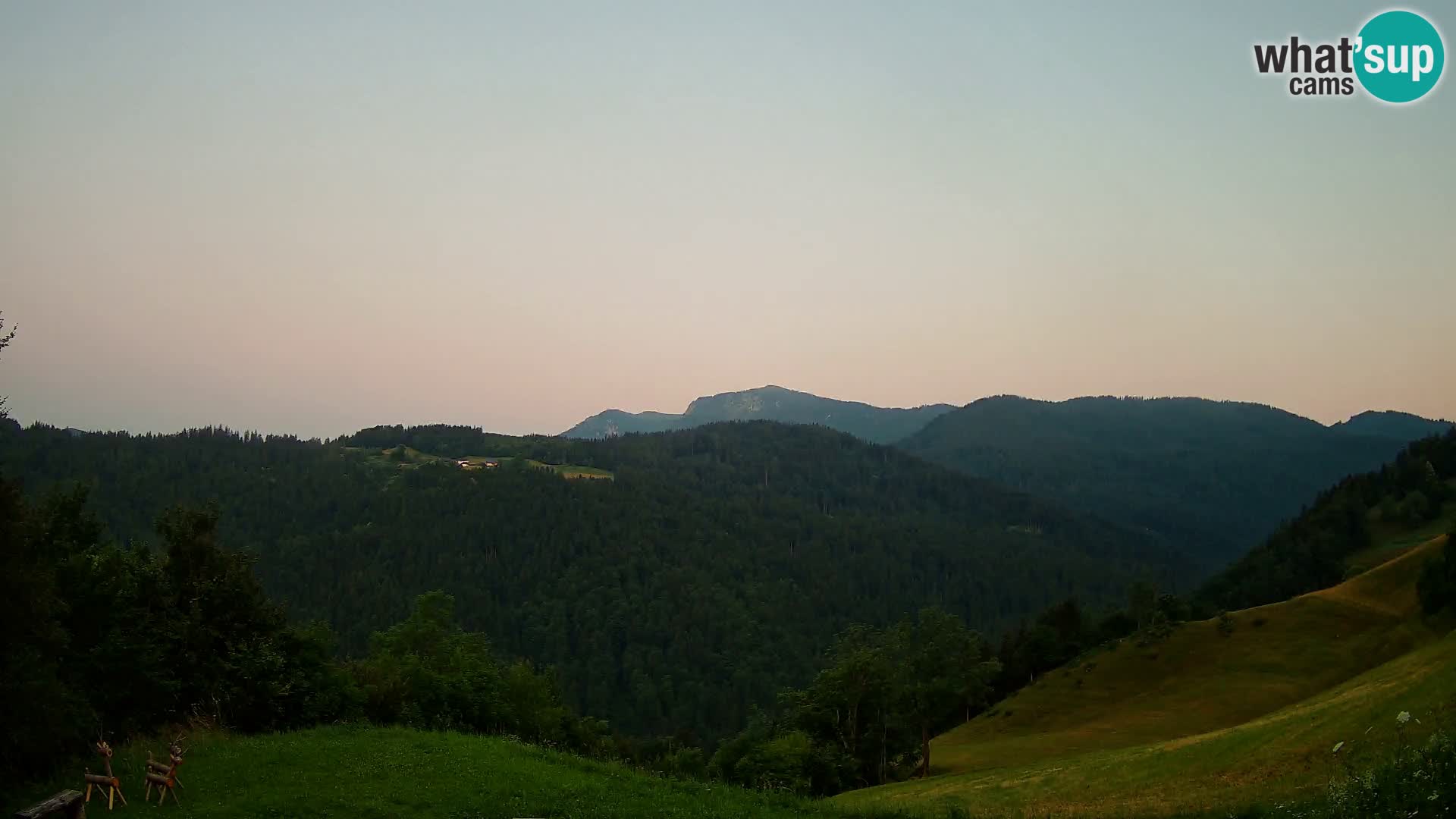 Web kamera Brunarica Dražgoše – Pogled uživo na Ratitovec (1666 m)