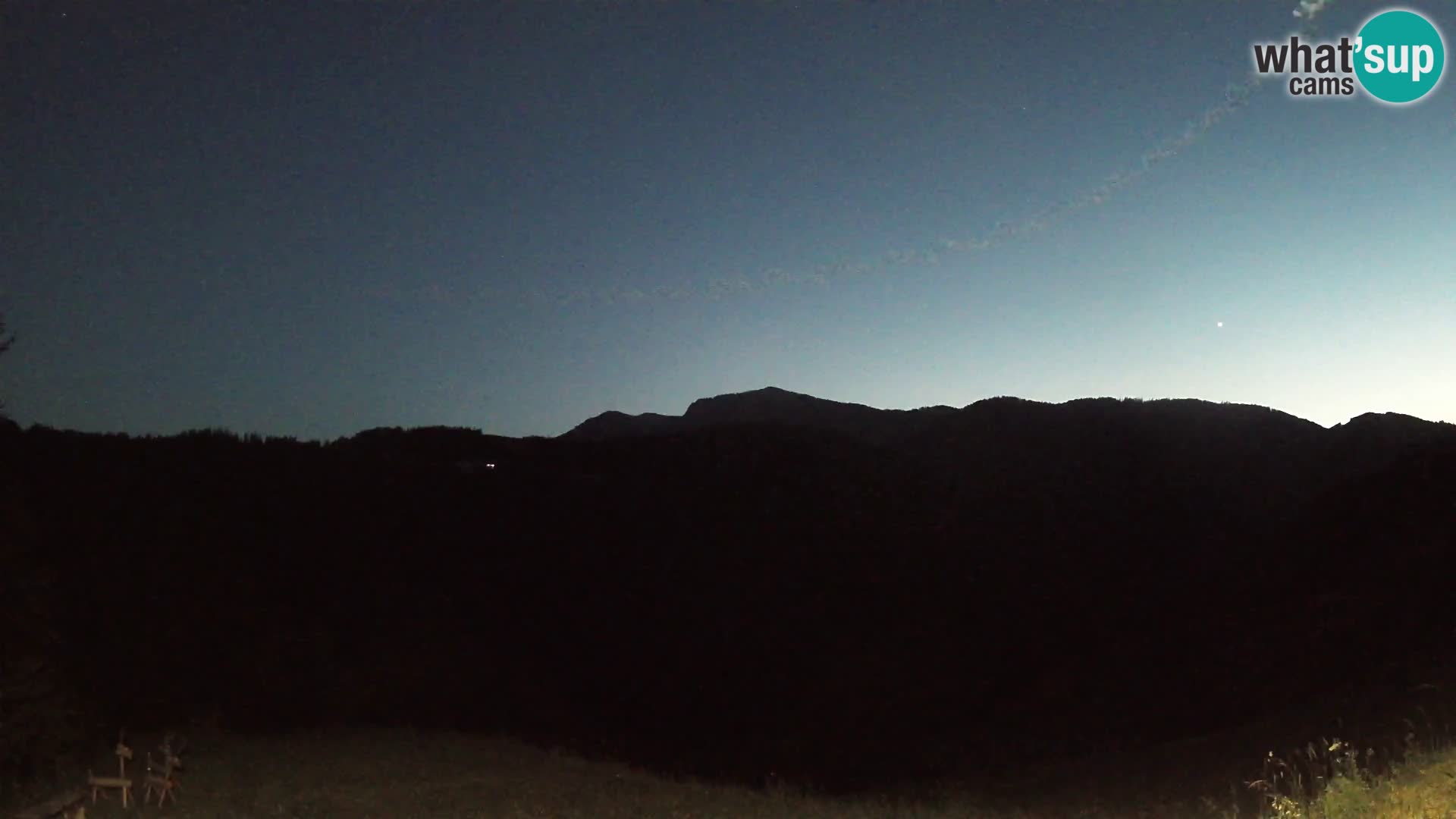 Webcam Brunarica Dražgoše – Live View of Ratitovec (1666 m)