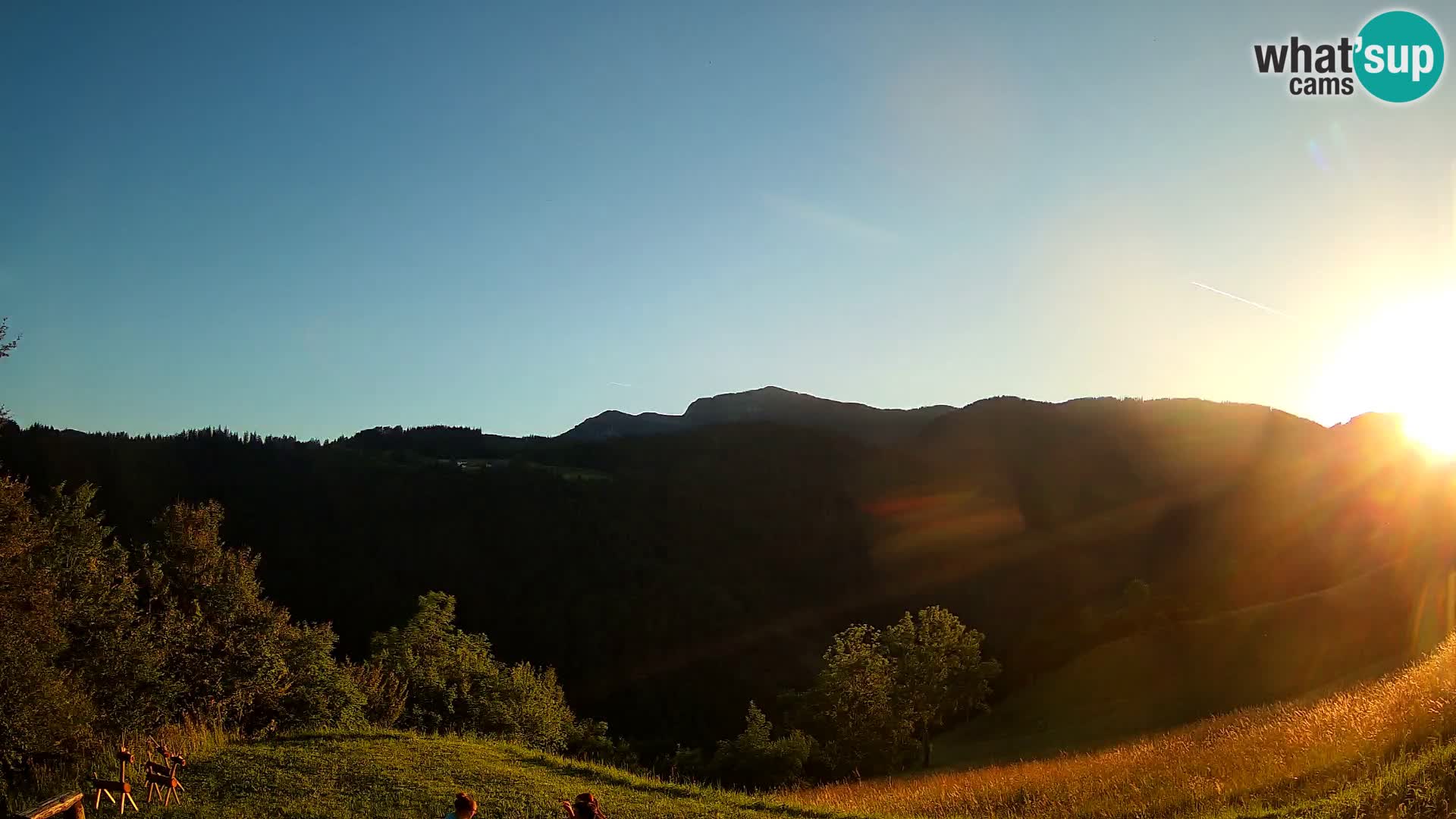 Webcam Brunarica Dražgoše – Live View of Ratitovec (1666 m)