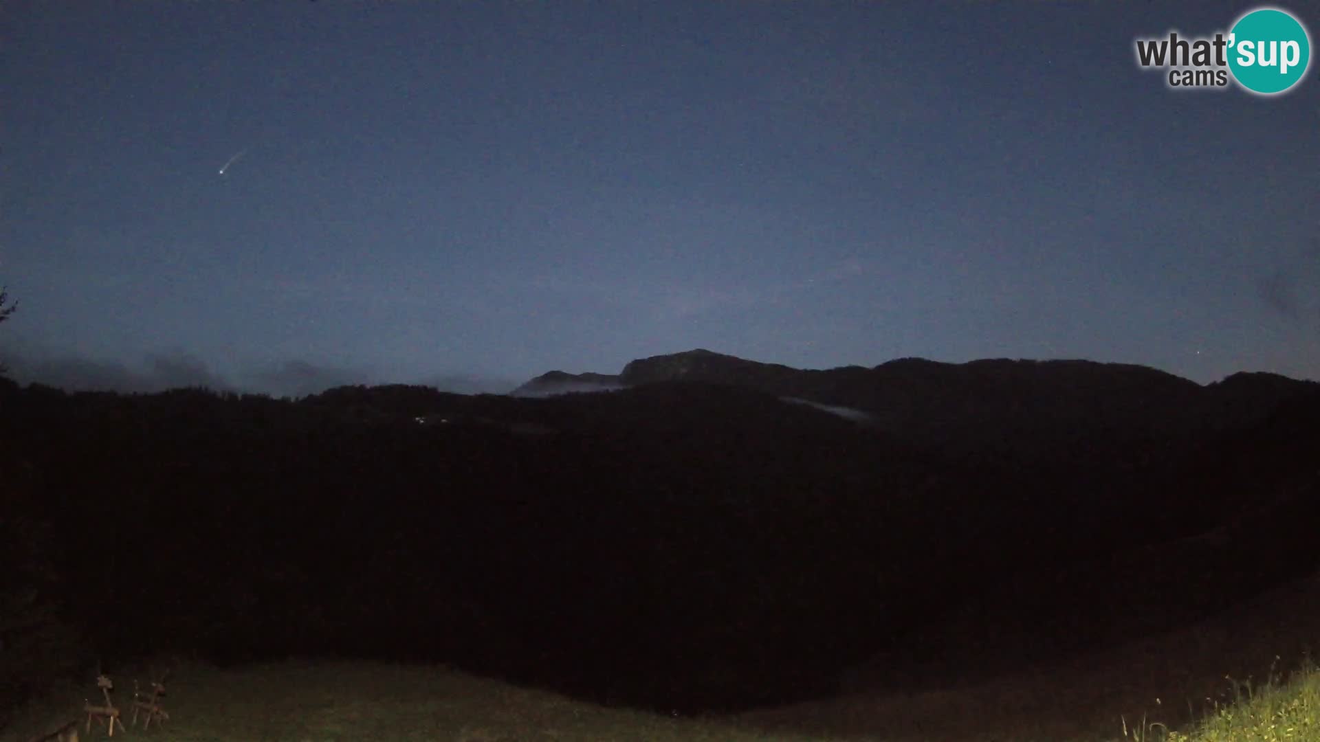 Webcam Brunarica Dražgoše – Live View of Ratitovec (1666 m)