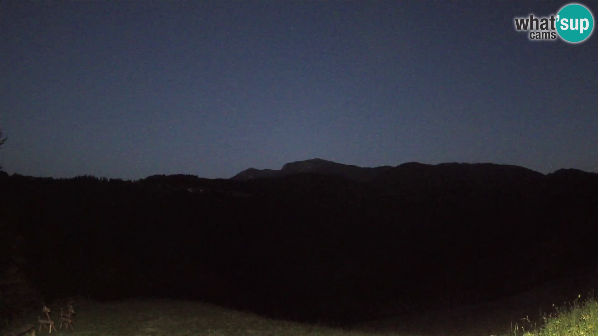 Webcam Brunarica Dražgoše – Live View of Ratitovec (1666 m)