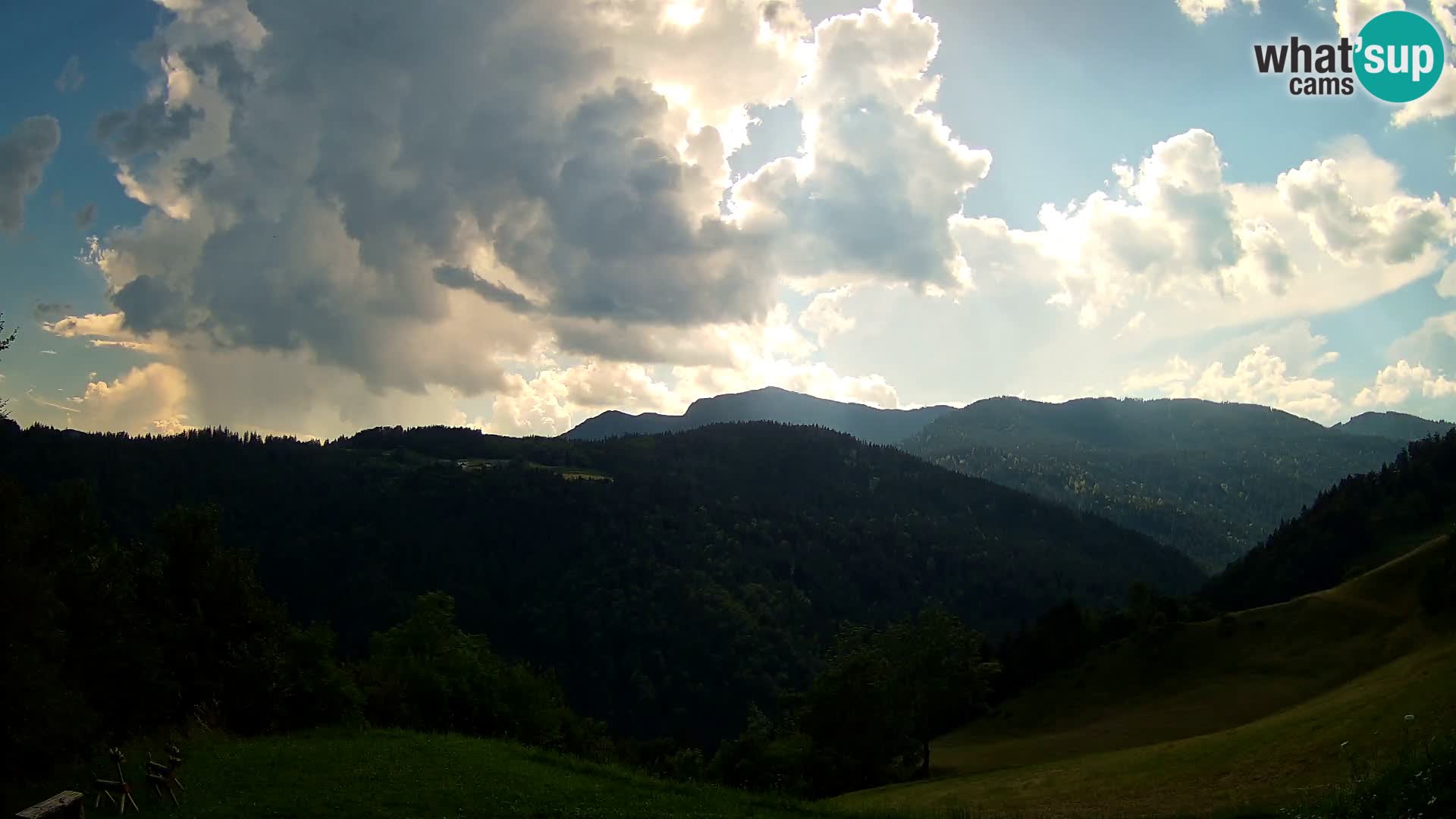 Web kamera Brunarica Dražgoše – Pogled uživo na Ratitovec (1666 m)