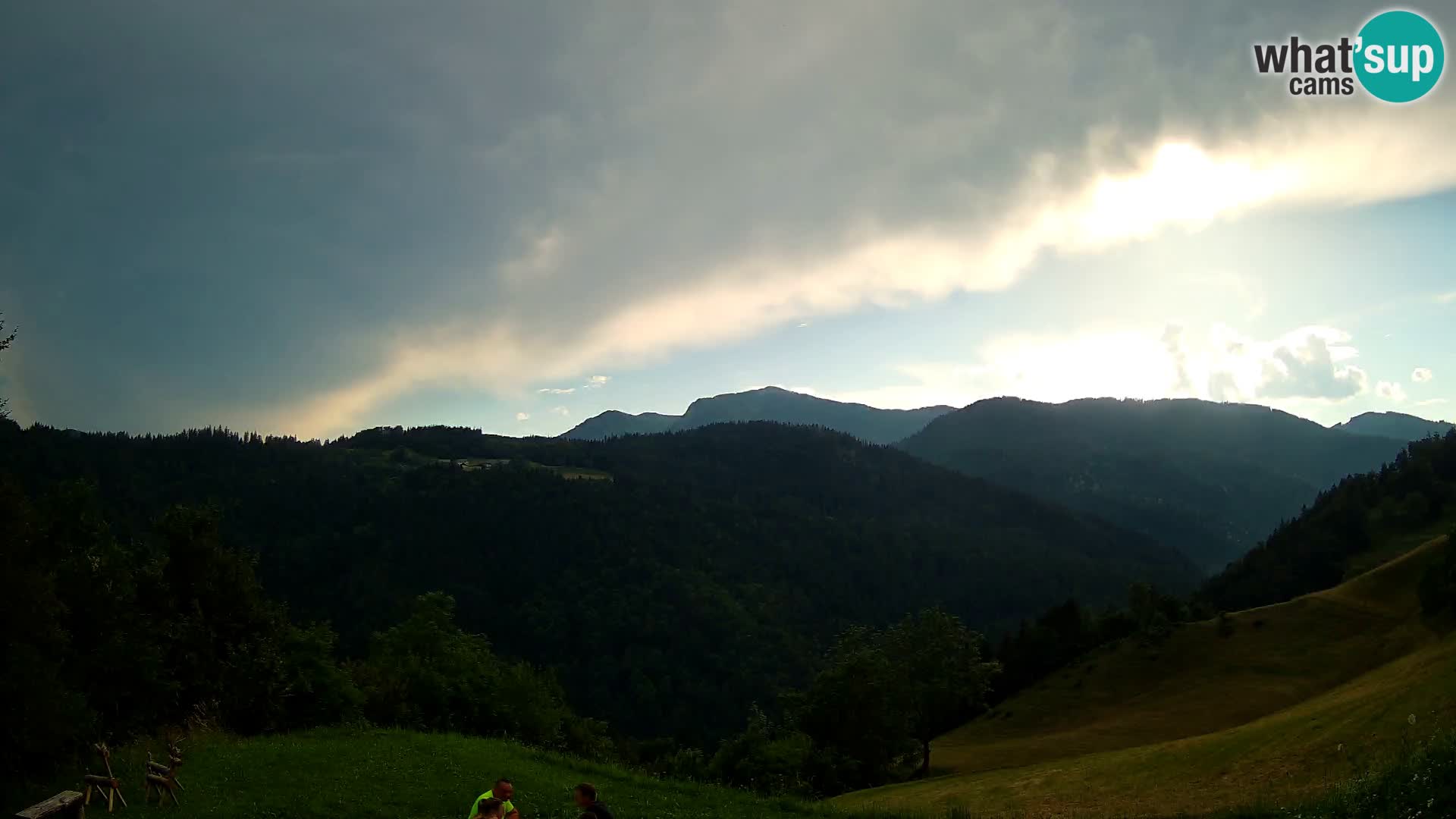 Spletna kamera Brunarica Dražgoše – Pogled v živo na Ratitovec (1666 m)