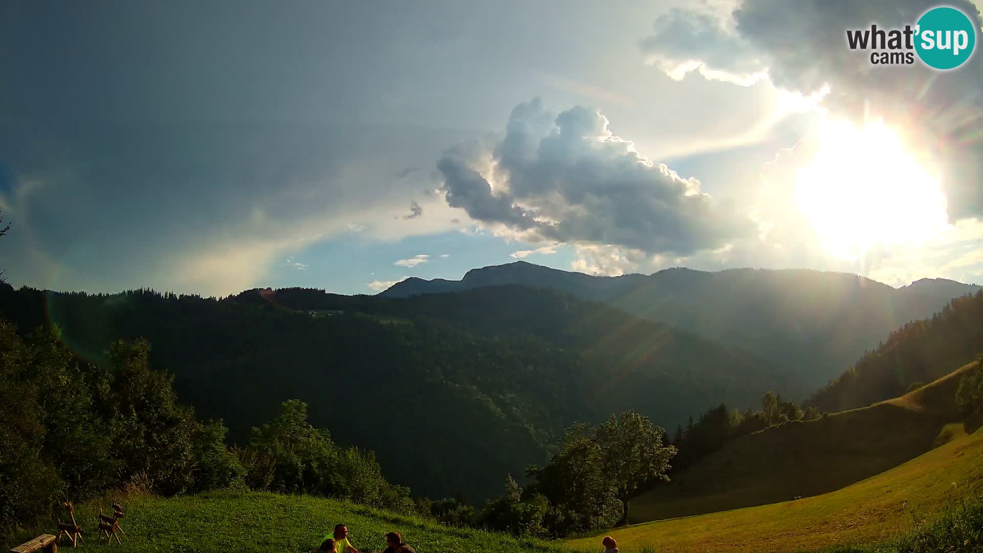 Webcam Brunarica Dražgoše – Live View of Ratitovec (1666 m)