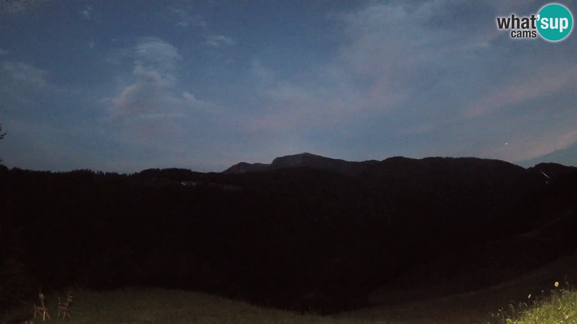 Webcam Brunarica Dražgoše – Liveblick auf Ratitovec (1666 m)