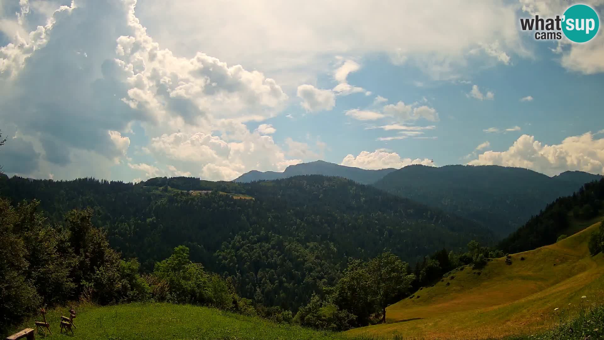 Web kamera Brunarica Dražgoše – Pogled uživo na Ratitovec (1666 m)