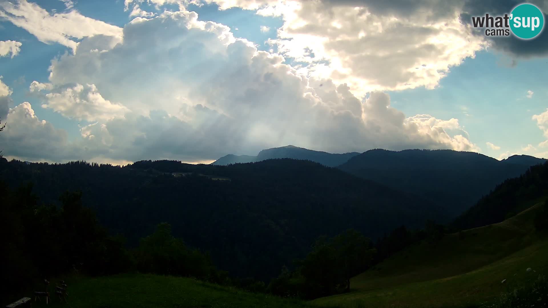 Webcam Brunarica Dražgoše – Liveblick auf Ratitovec (1666 m)