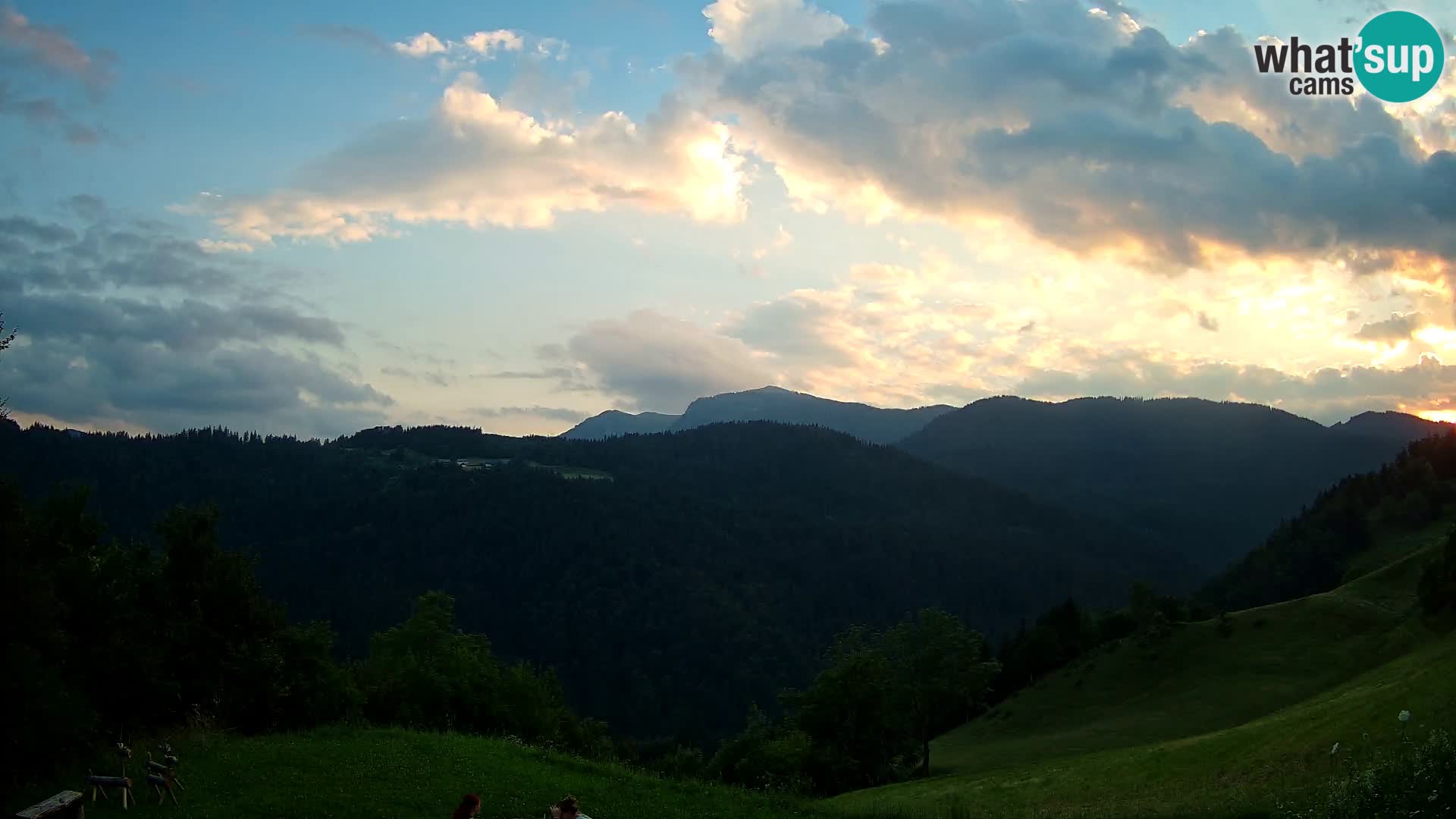 Webcam Brunarica Dražgoše – Live View of Ratitovec (1666 m)
