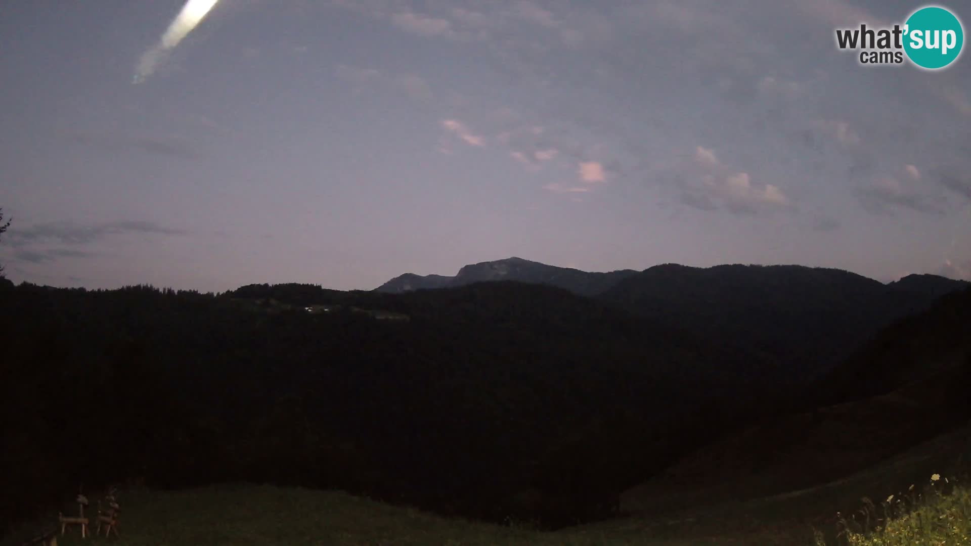 Webcam Brunarica Dražgoše – Live View of Ratitovec (1666 m)
