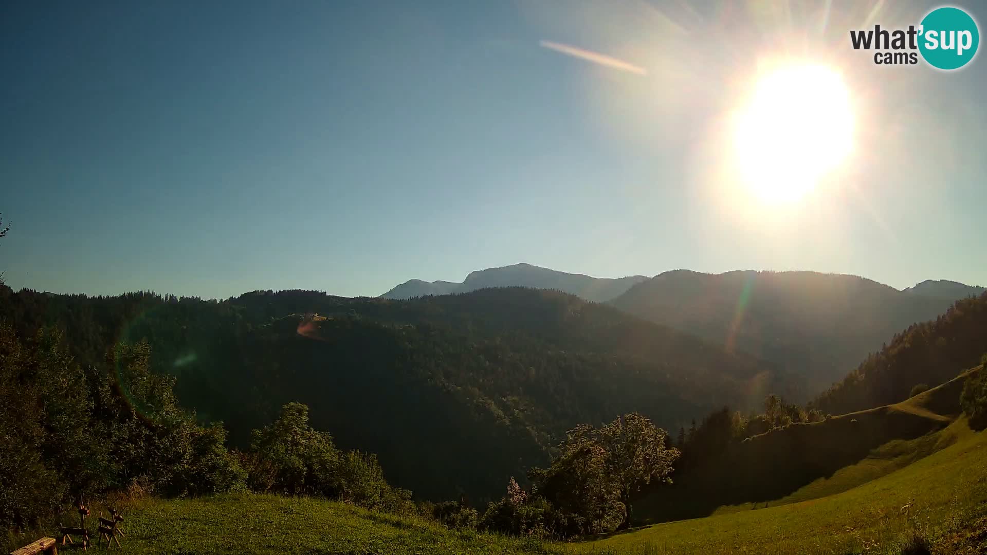 Web kamera Brunarica Dražgoše – Pogled uživo na Ratitovec (1666 m)