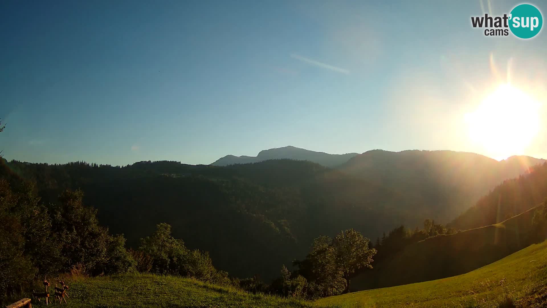 Web kamera Brunarica Dražgoše – Pogled uživo na Ratitovec (1666 m)