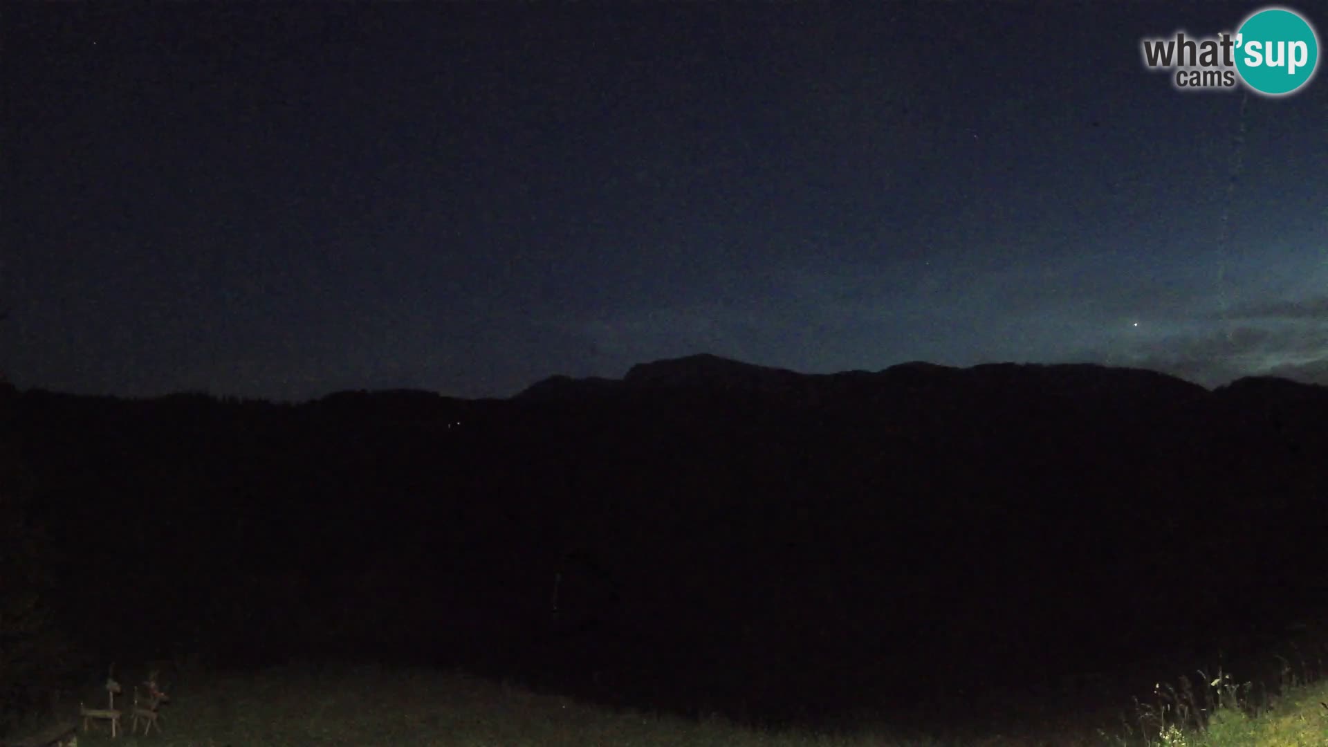Webcam Brunarica Dražgoše – Live View of Ratitovec (1666 m)