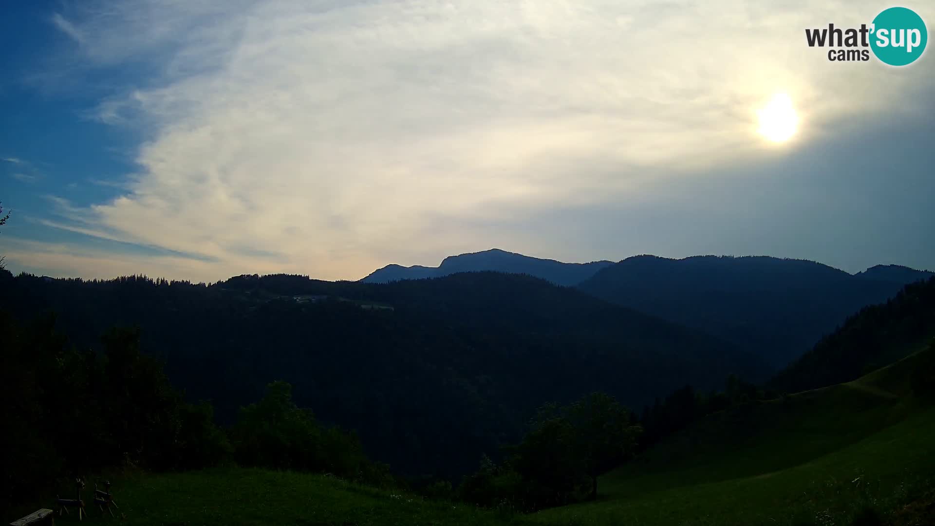 Webcam Brunarica Dražgoše – Live View of Ratitovec (1666 m)