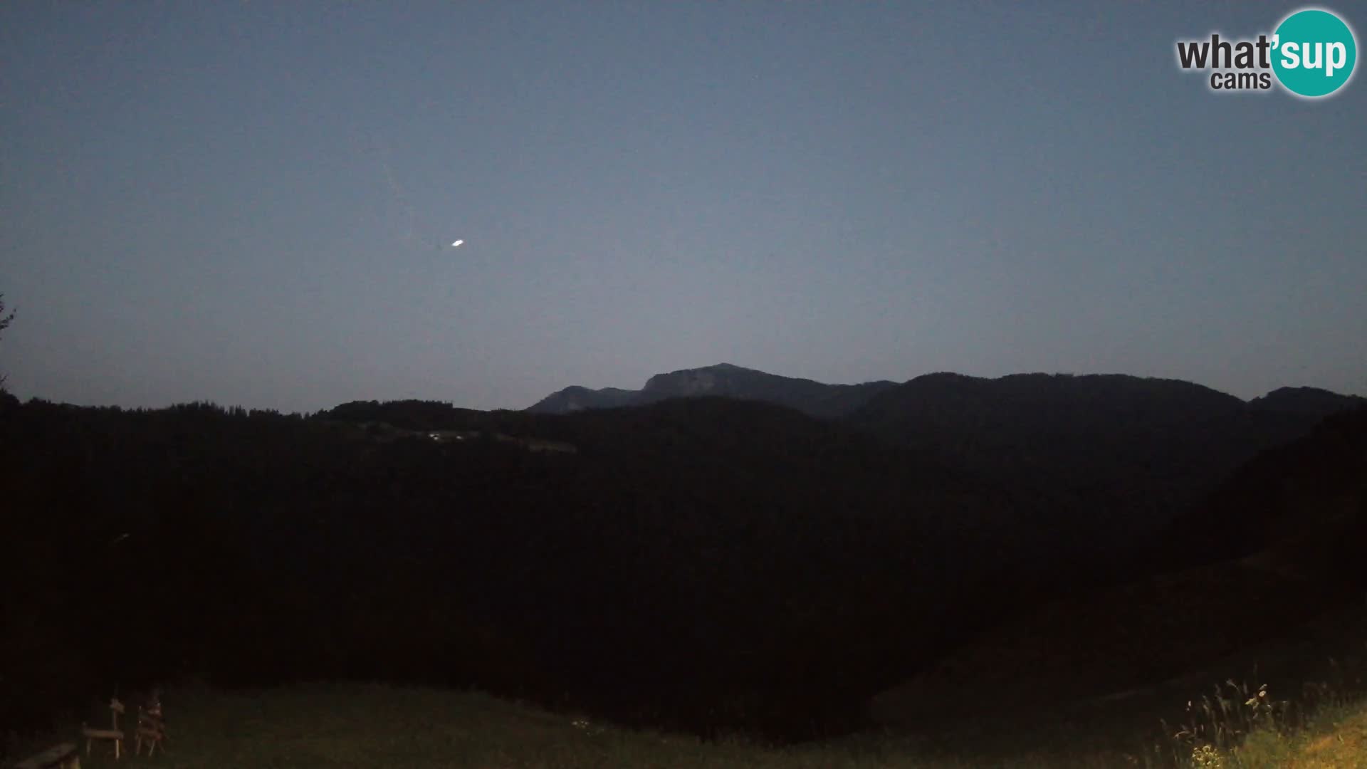 Webcam Brunarica Dražgoše – Liveblick auf Ratitovec (1666 m)