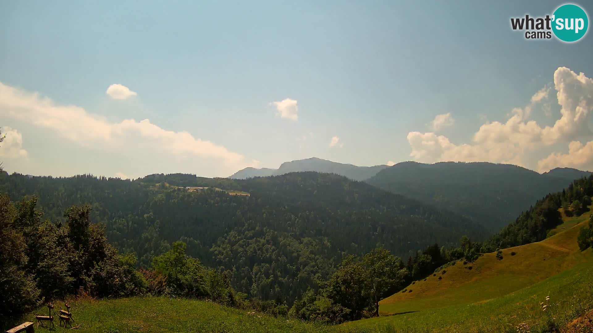 Web kamera Brunarica Dražgoše – Pogled uživo na Ratitovec (1666 m)