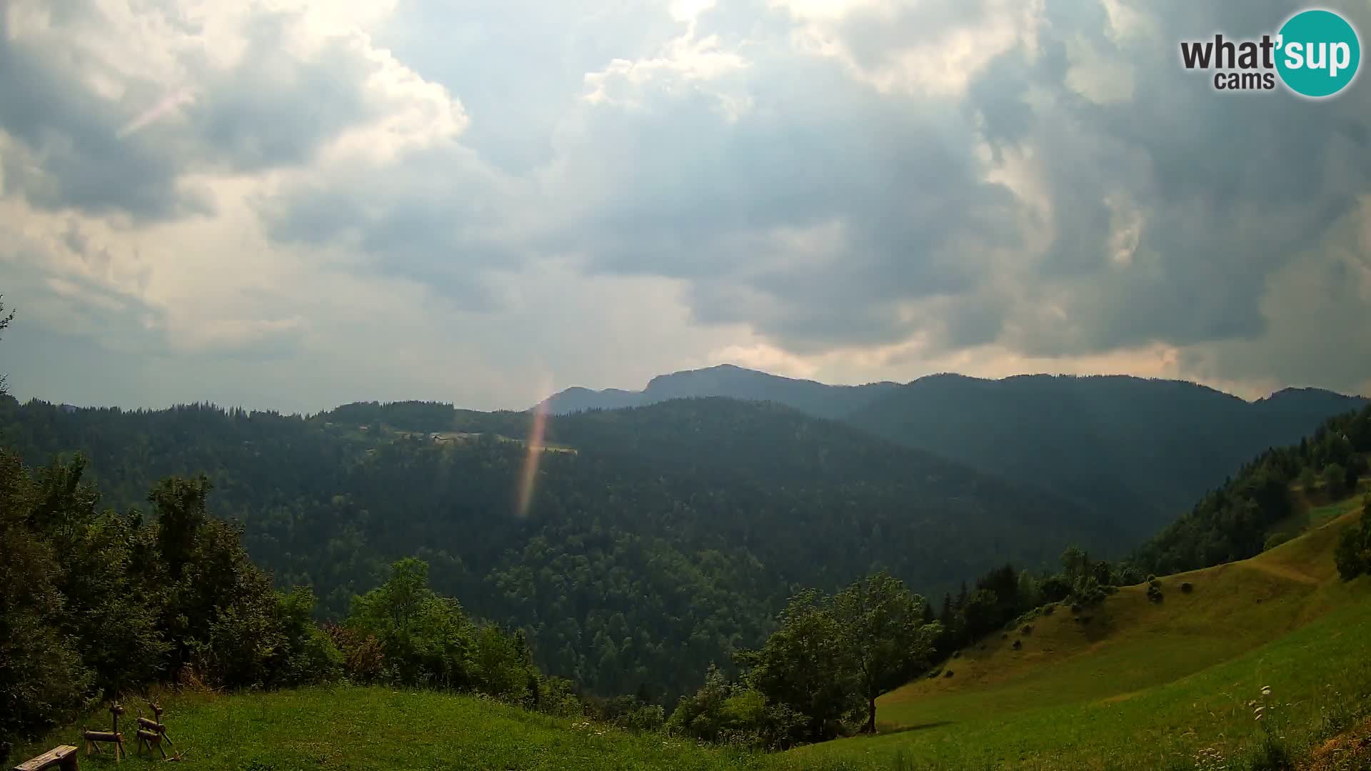 Webcam Brunarica Dražgoše – Live View of Ratitovec (1666 m)
