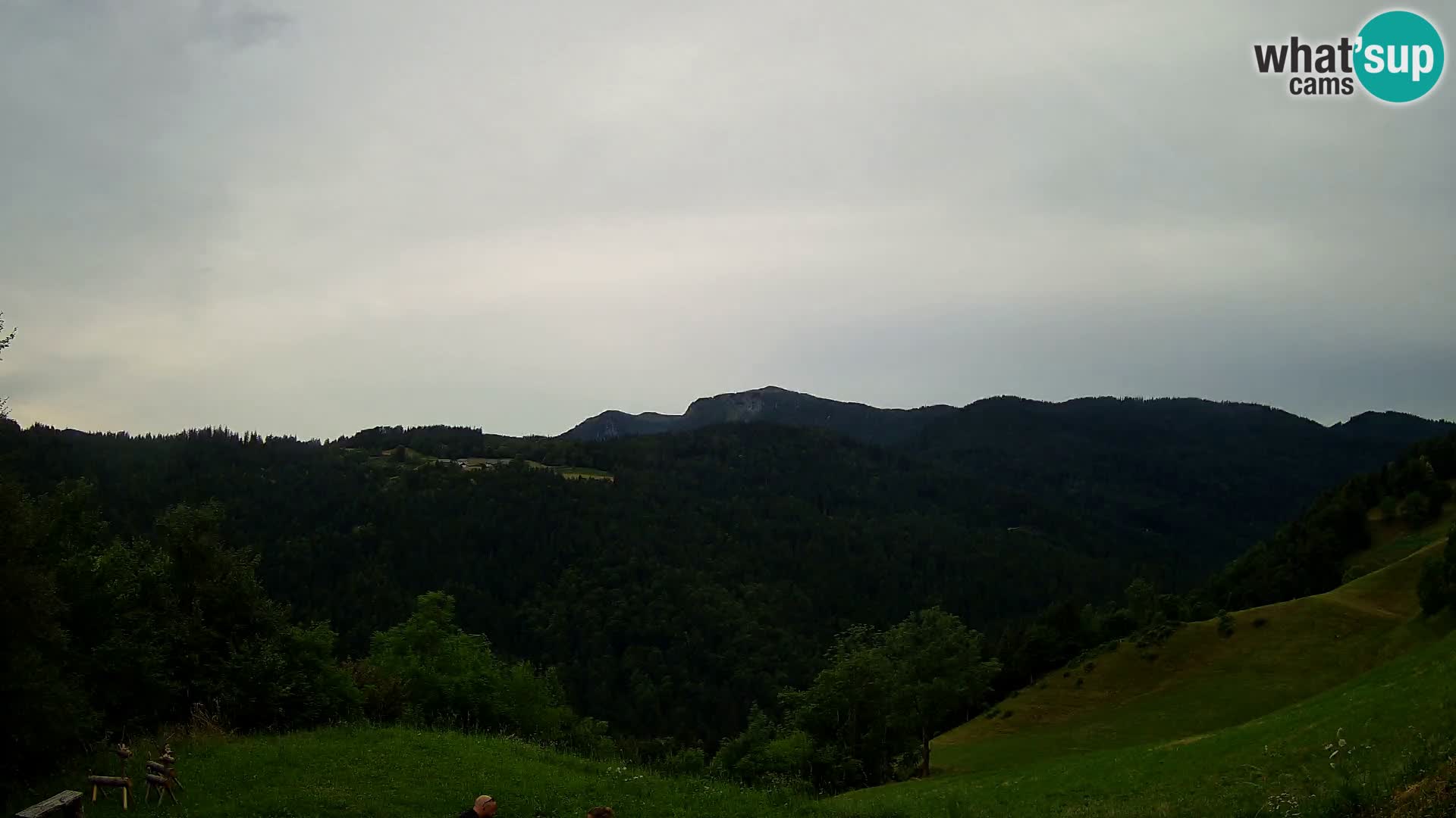 Webcam Brunarica Dražgoše – Live View of Ratitovec (1666 m)