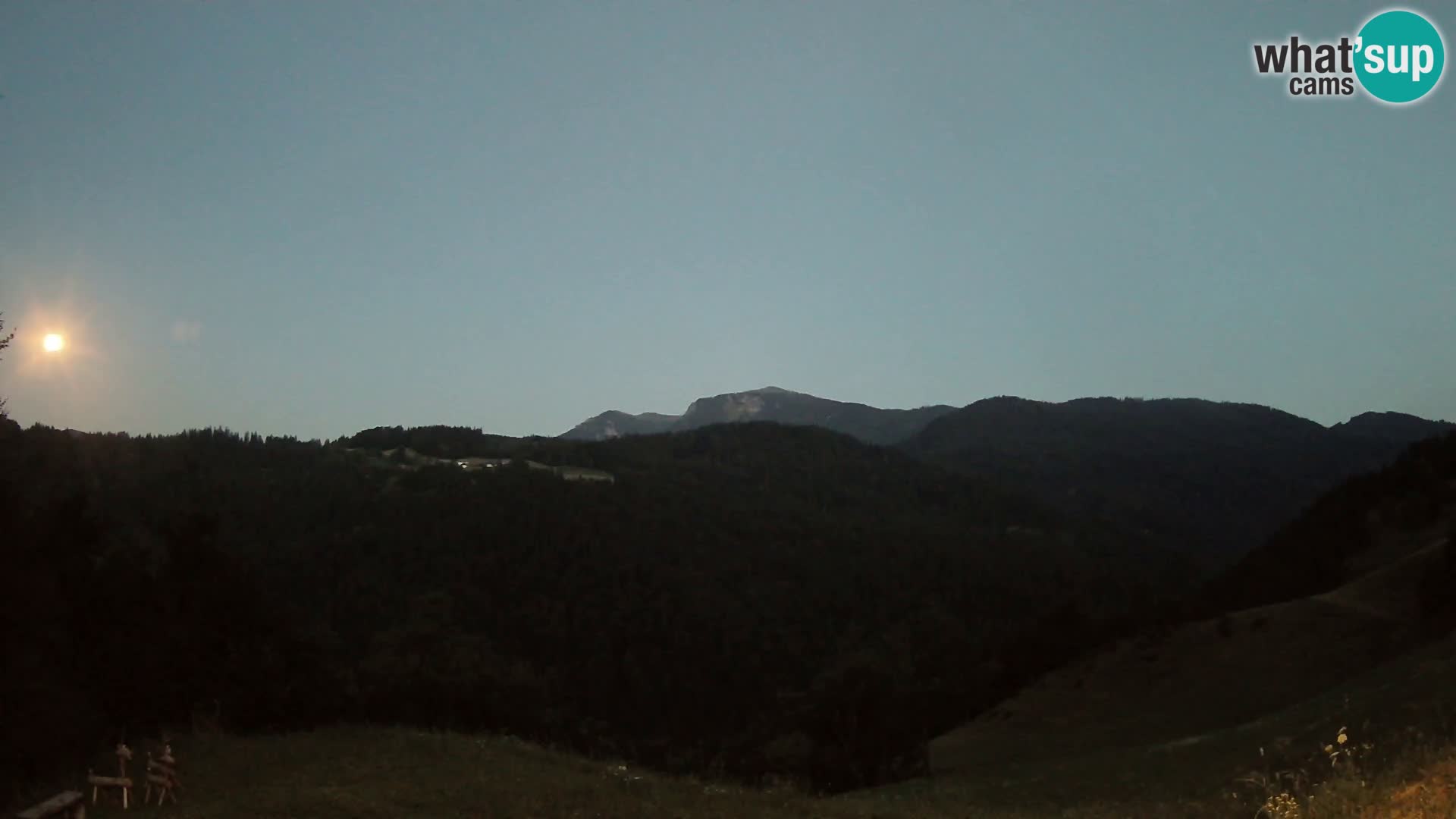 Webcam Brunarica Dražgoše – Live View of Ratitovec (1666 m)