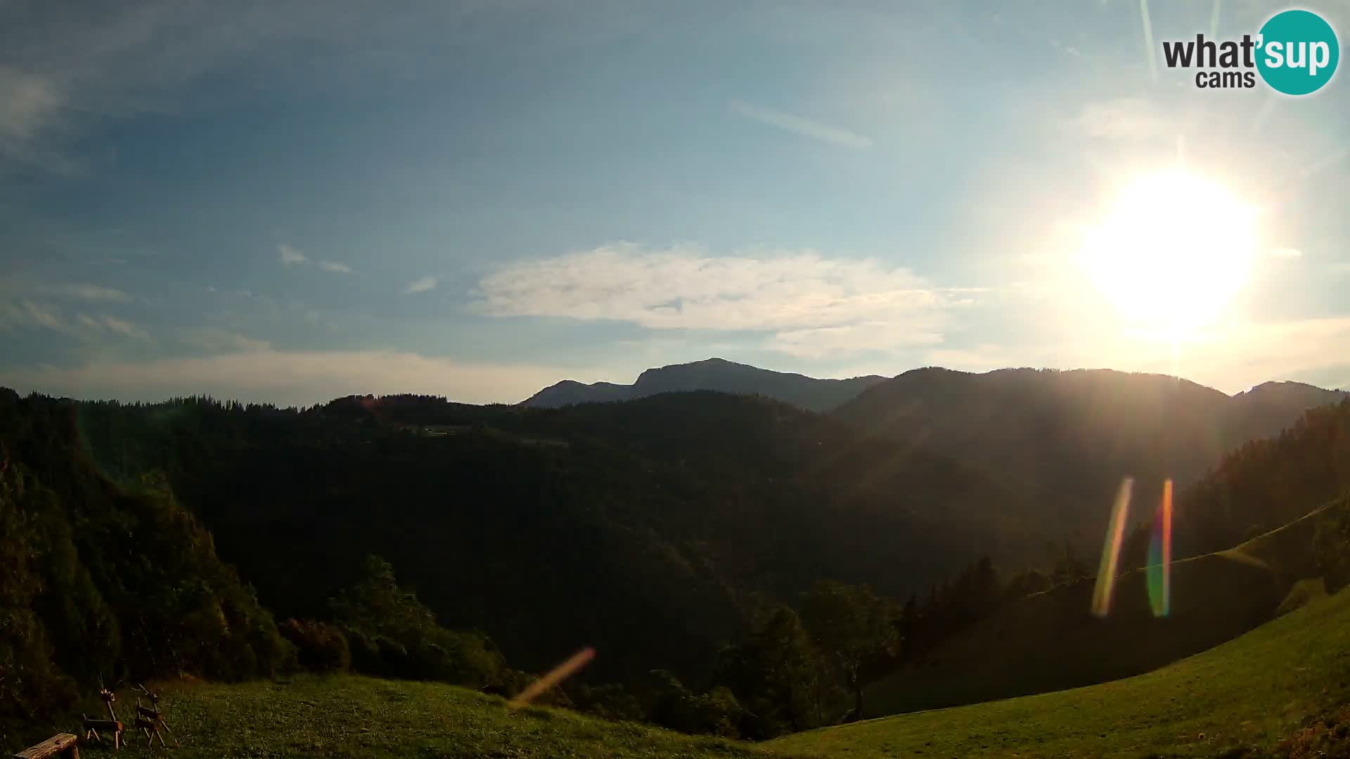 Webcam Brunarica Dražgoše – Vista live sul Ratitovec (1666 m)