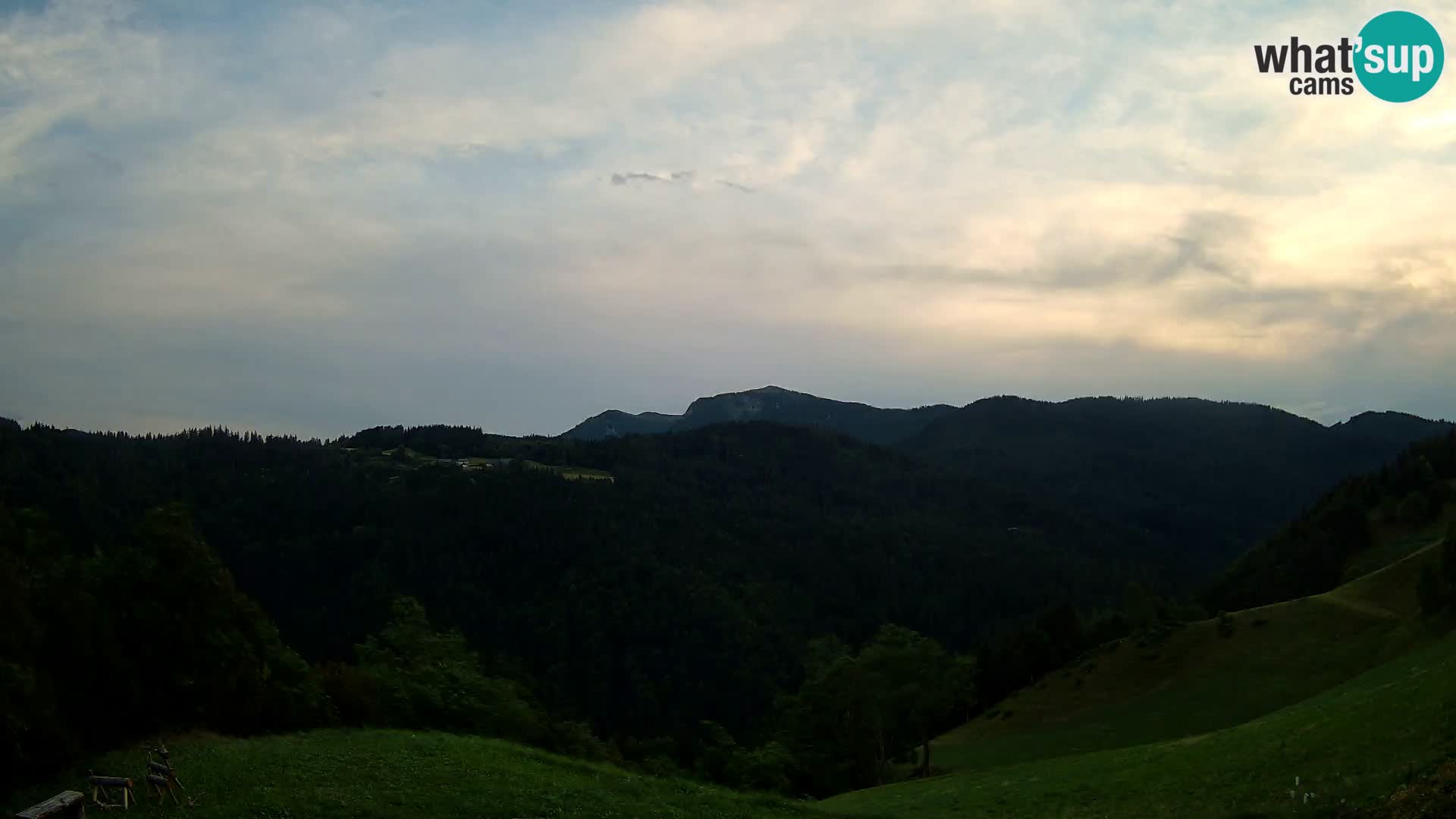 Webcam Brunarica Dražgoše – Live View of Ratitovec (1666 m)