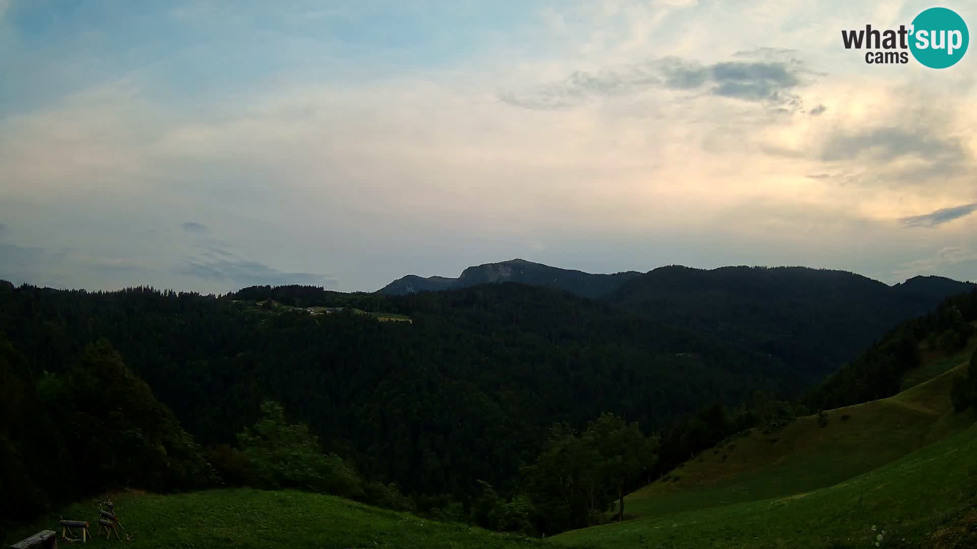 Webcam Brunarica Dražgoše – Live View of Ratitovec (1666 m)