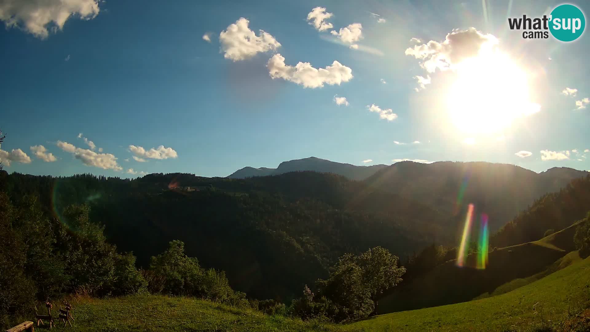 Web kamera Brunarica Dražgoše – Pogled uživo na Ratitovec (1666 m)