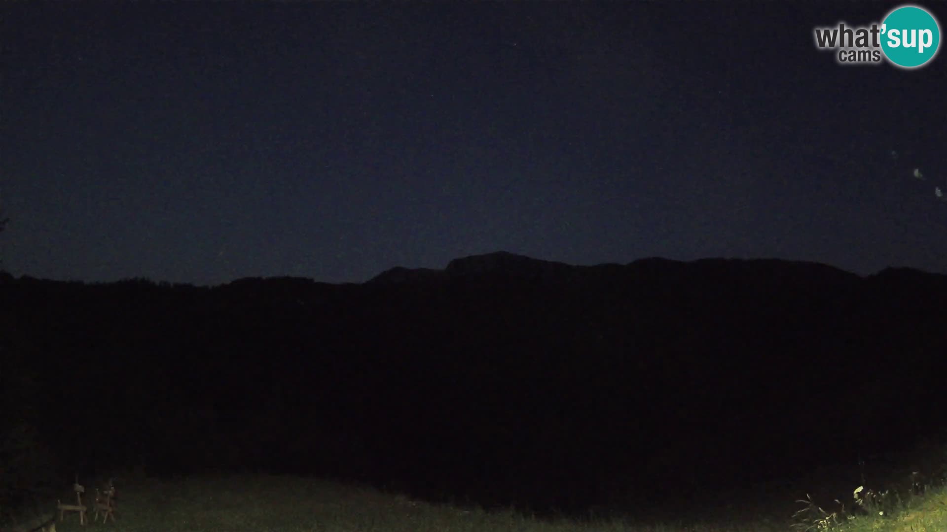 Webcam Brunarica Dražgoše – Vista live sul Ratitovec (1666 m)