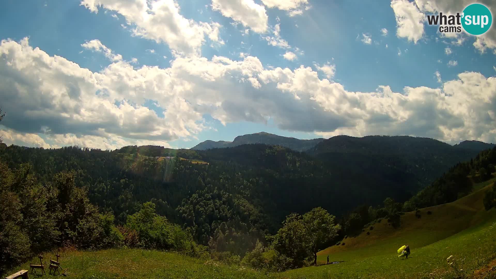 Webcam Brunarica Dražgoše – Live View of Ratitovec (1666 m)