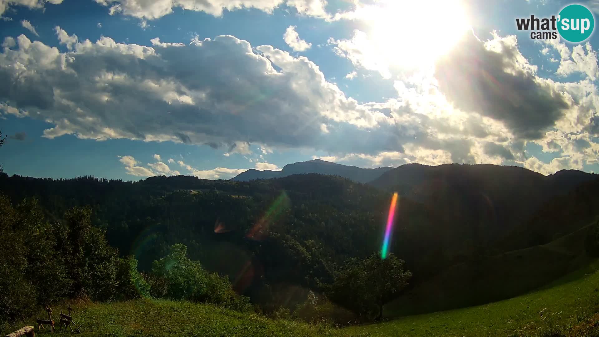 Webcam Brunarica Dražgoše – Liveblick auf Ratitovec (1666 m)