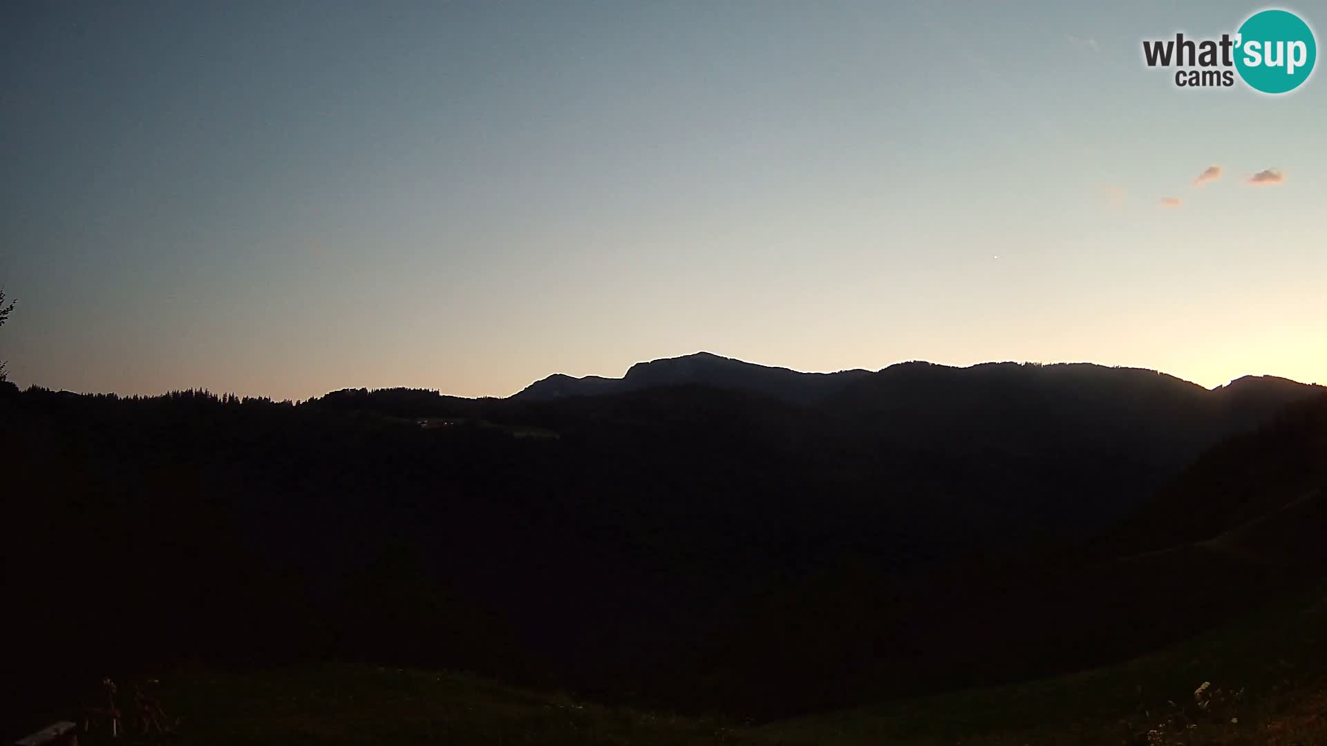 Web kamera Brunarica Dražgoše – Pogled uživo na Ratitovec (1666 m)