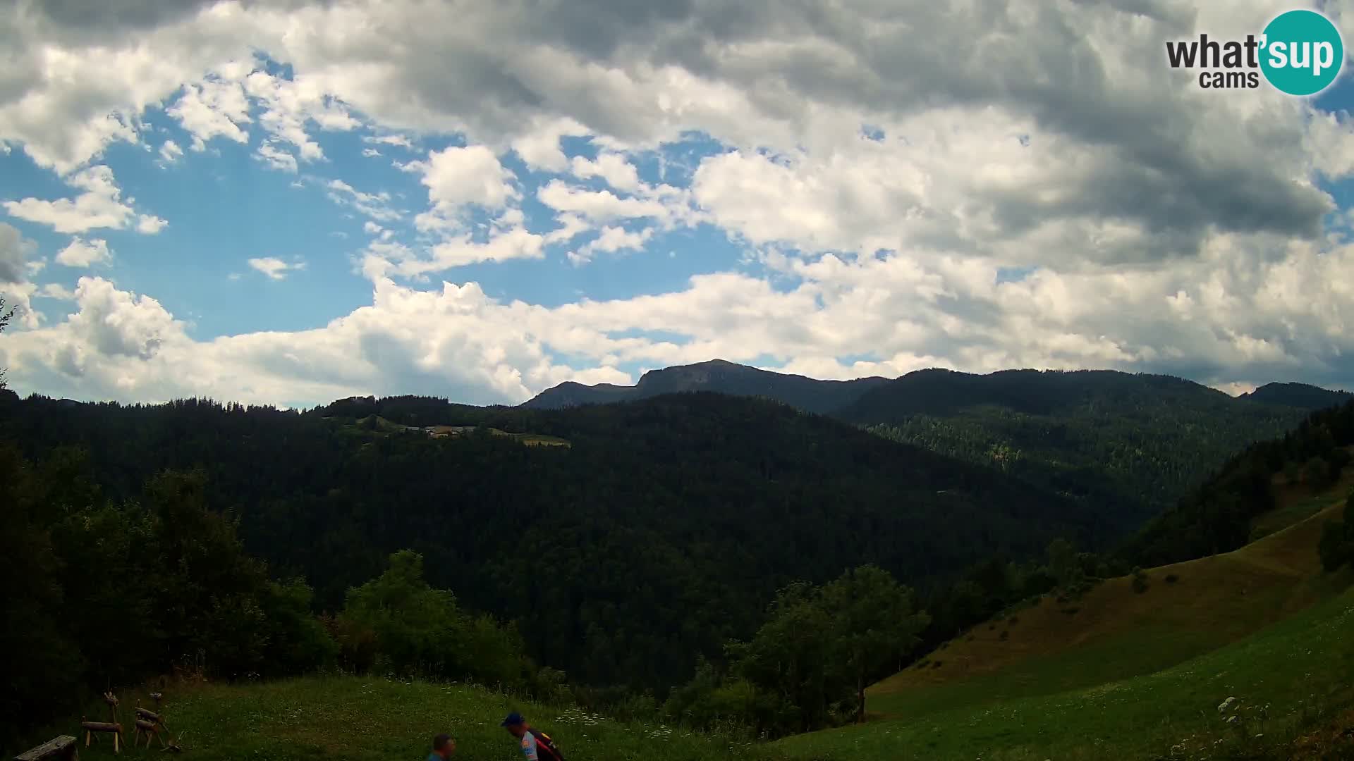 Webcam Brunarica Dražgoše – Live View of Ratitovec (1666 m)