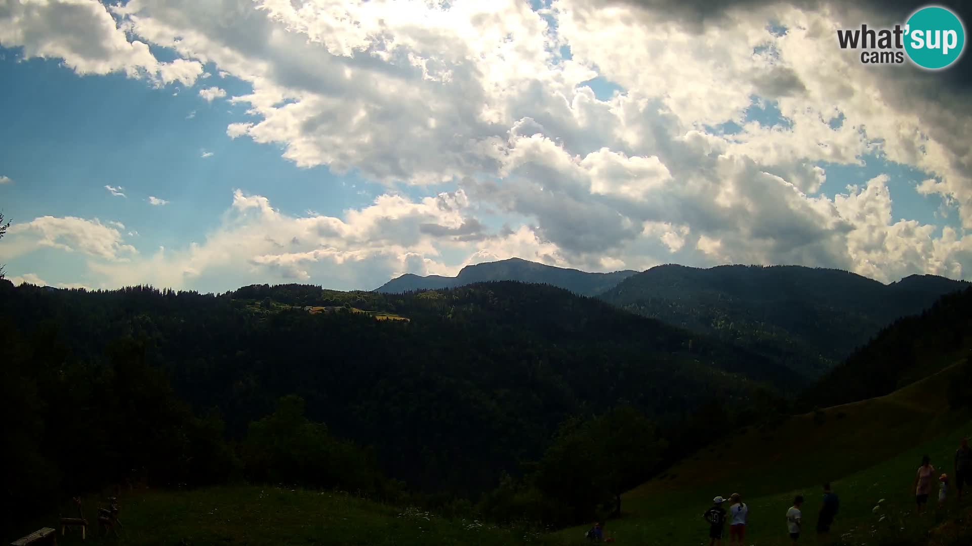 Webcam Brunarica Dražgoše – Live View of Ratitovec (1666 m)